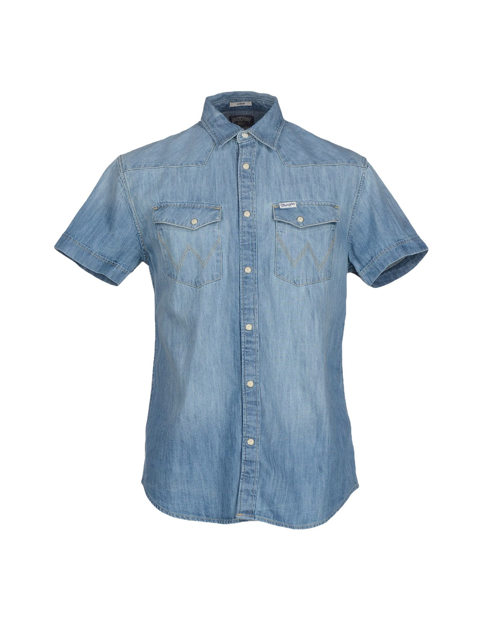 Wrangler Denim Shirt in Blue for Men - Lyst