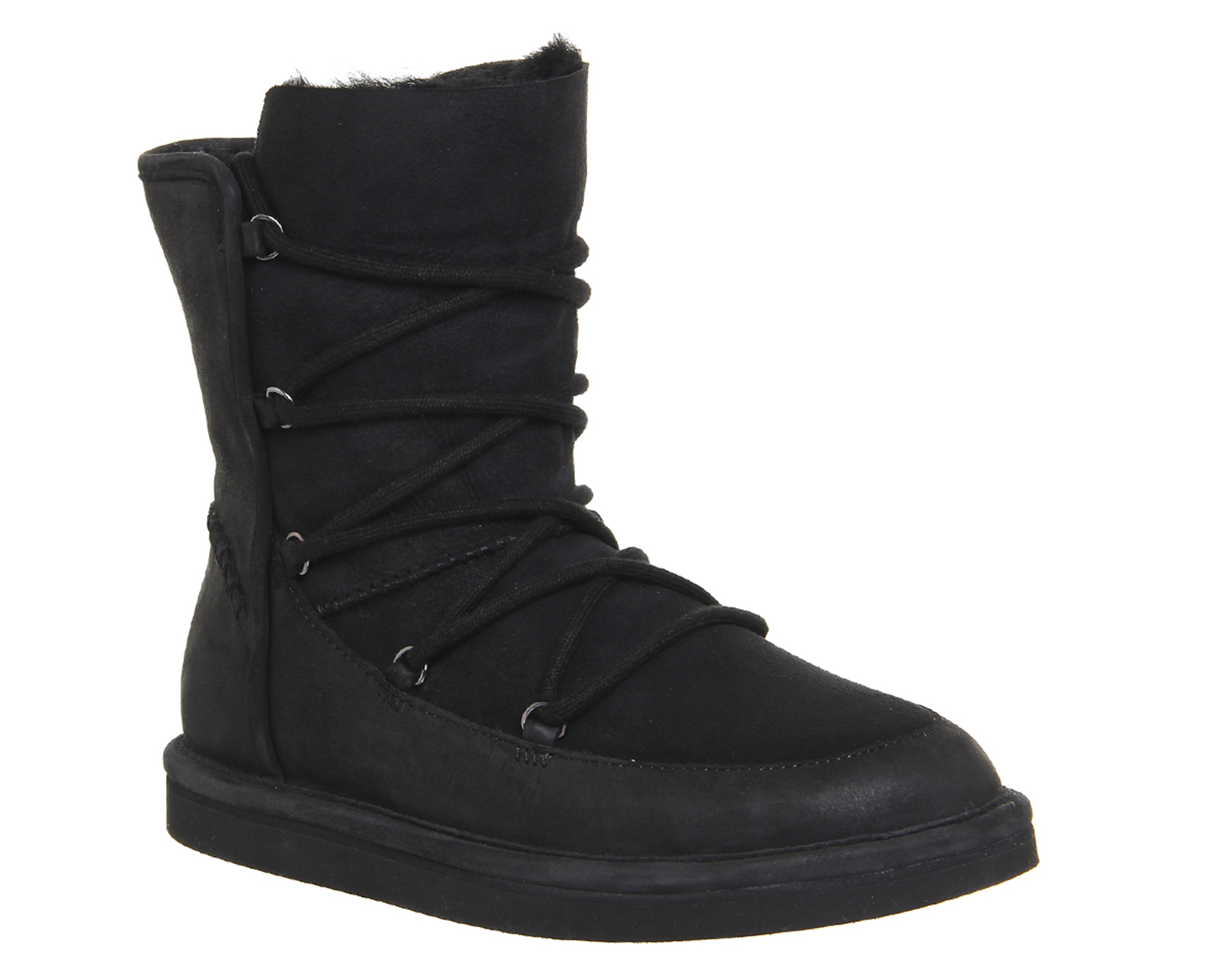 uggs black combat boots