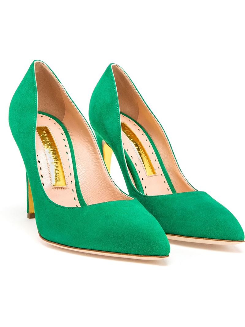 Lyst - Rupert Sanderson Malory High Heel Pumps in Green