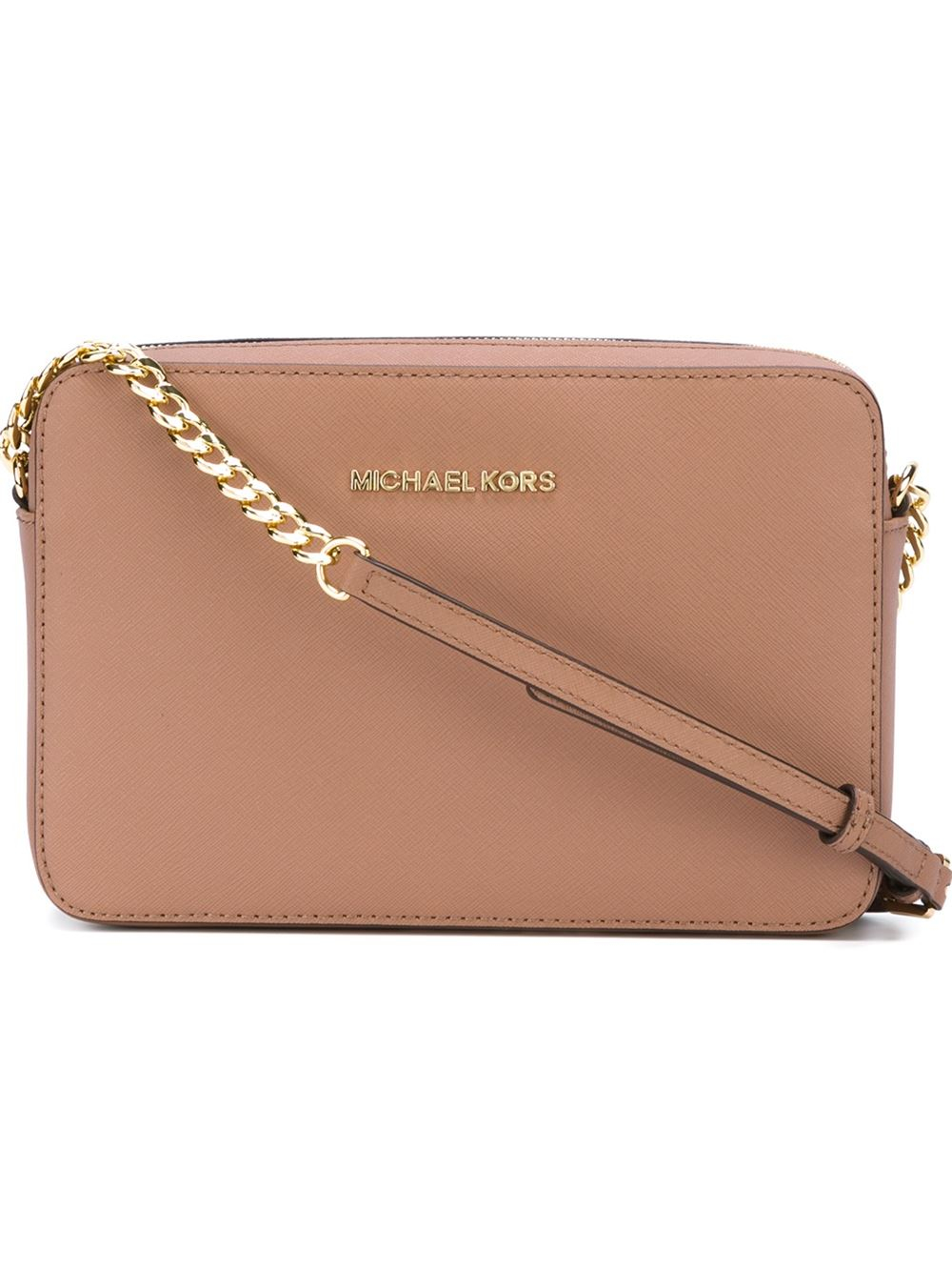 Lyst Michael Kors Borsa Crossbody Jet Set Travel In Brown Gallery