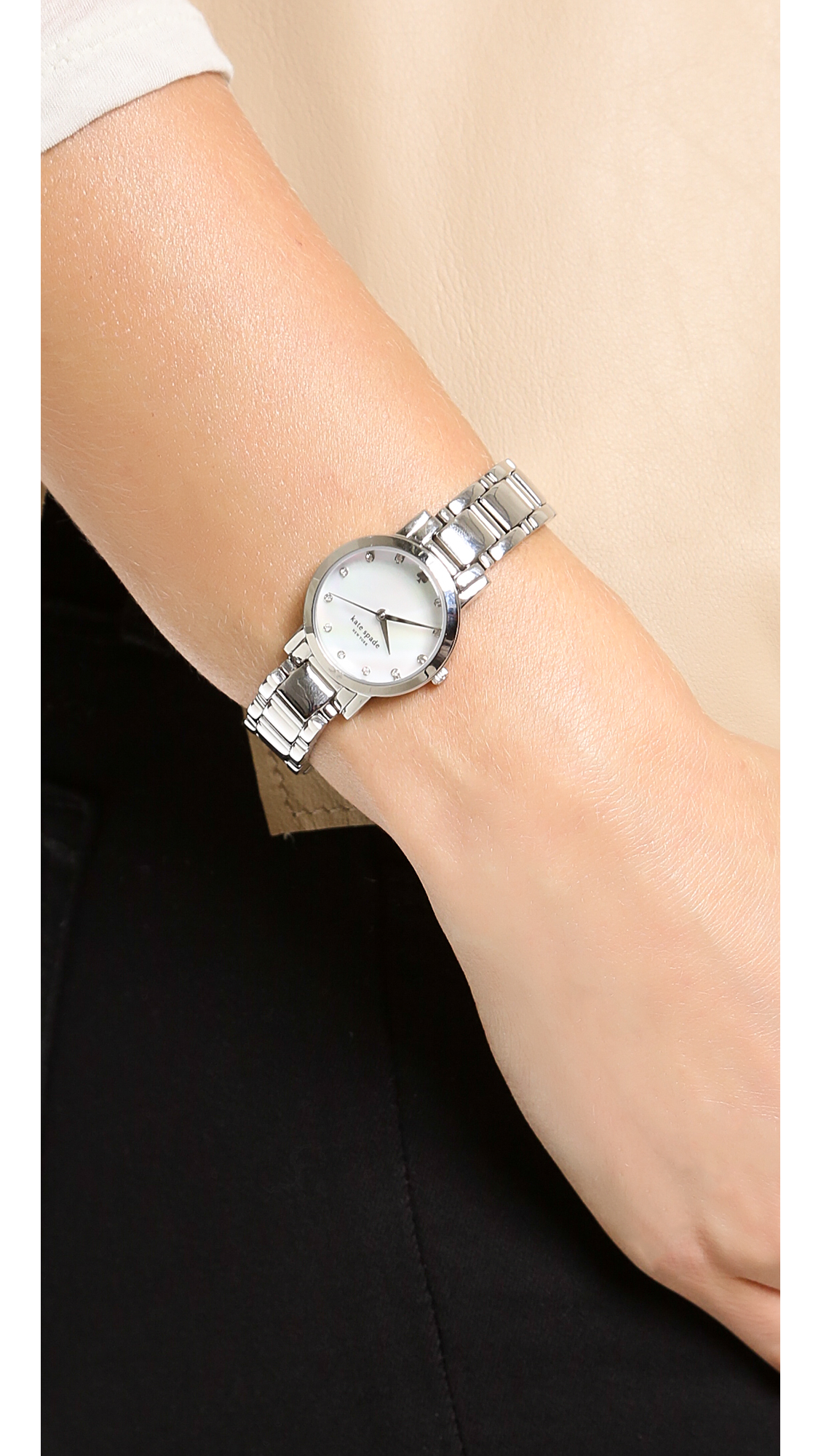 Lyst Kate Spade New York Gramercy Mini Crystal Marker Watch In Gallery