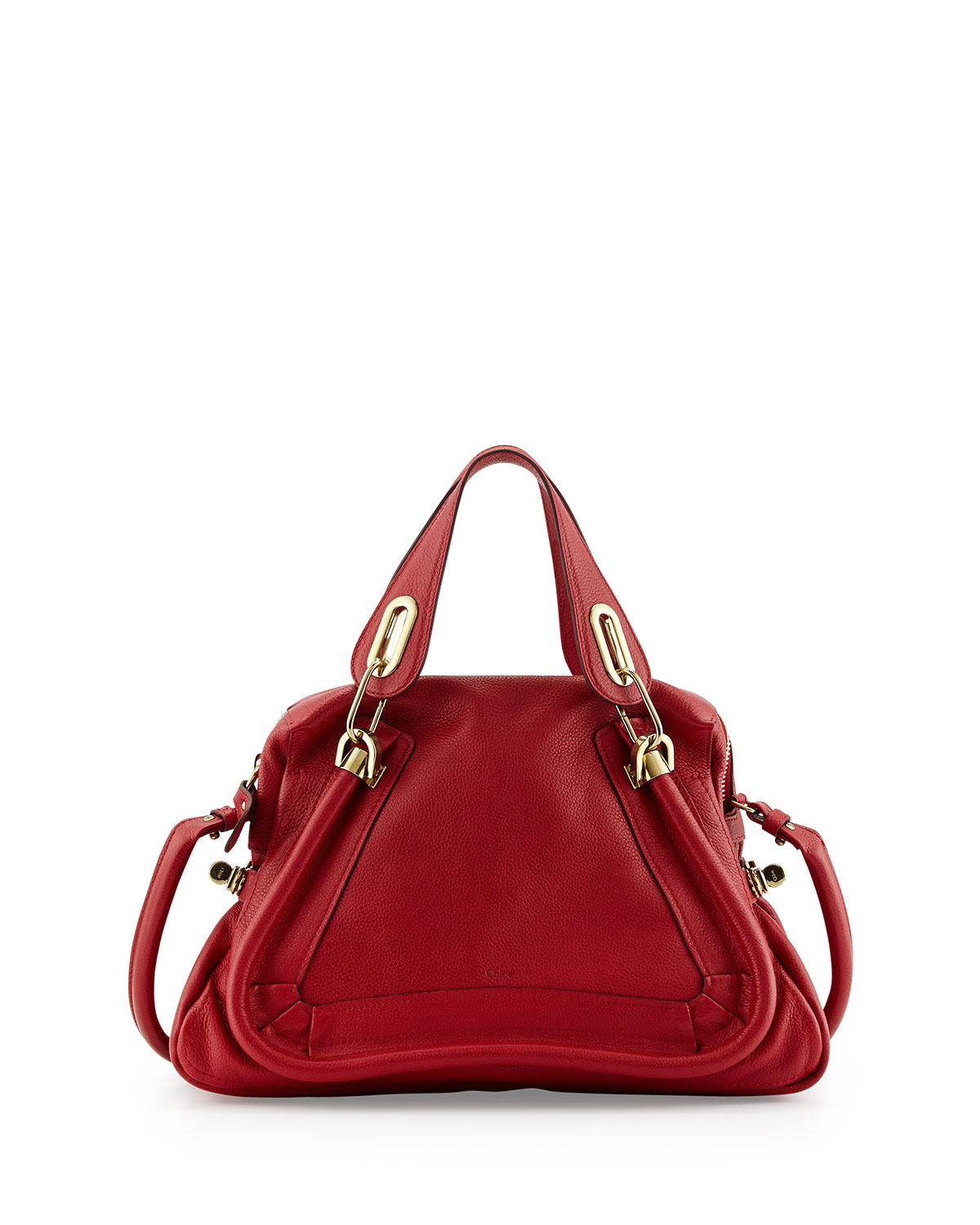 Lyst - Chloé Paraty Medium Satchel Bag in Red