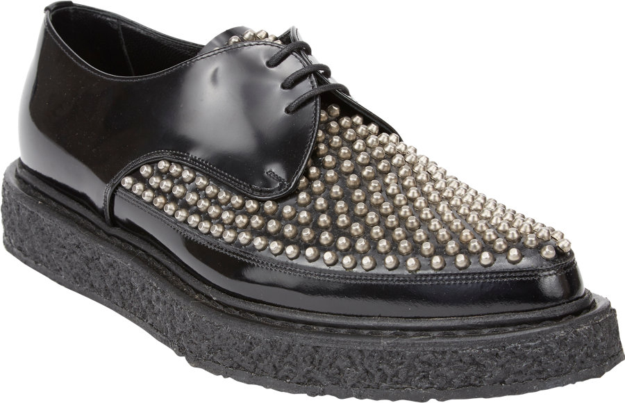 Lyst Saint Laurent Studded Creepers in Black for Men