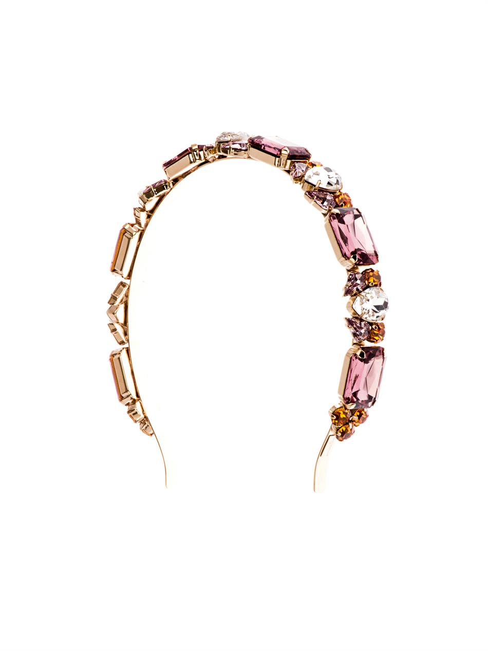 Lyst - Dolce & Gabbana Crystal-Embellished Headband in Orange