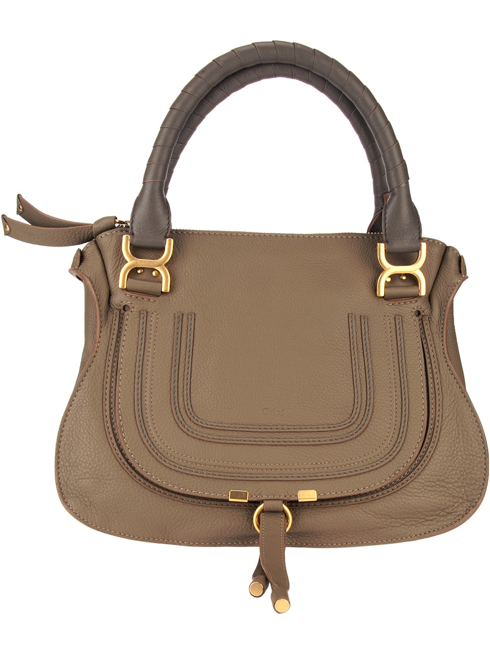 Chloé Marcie Saddle Bag in Brown | Lyst