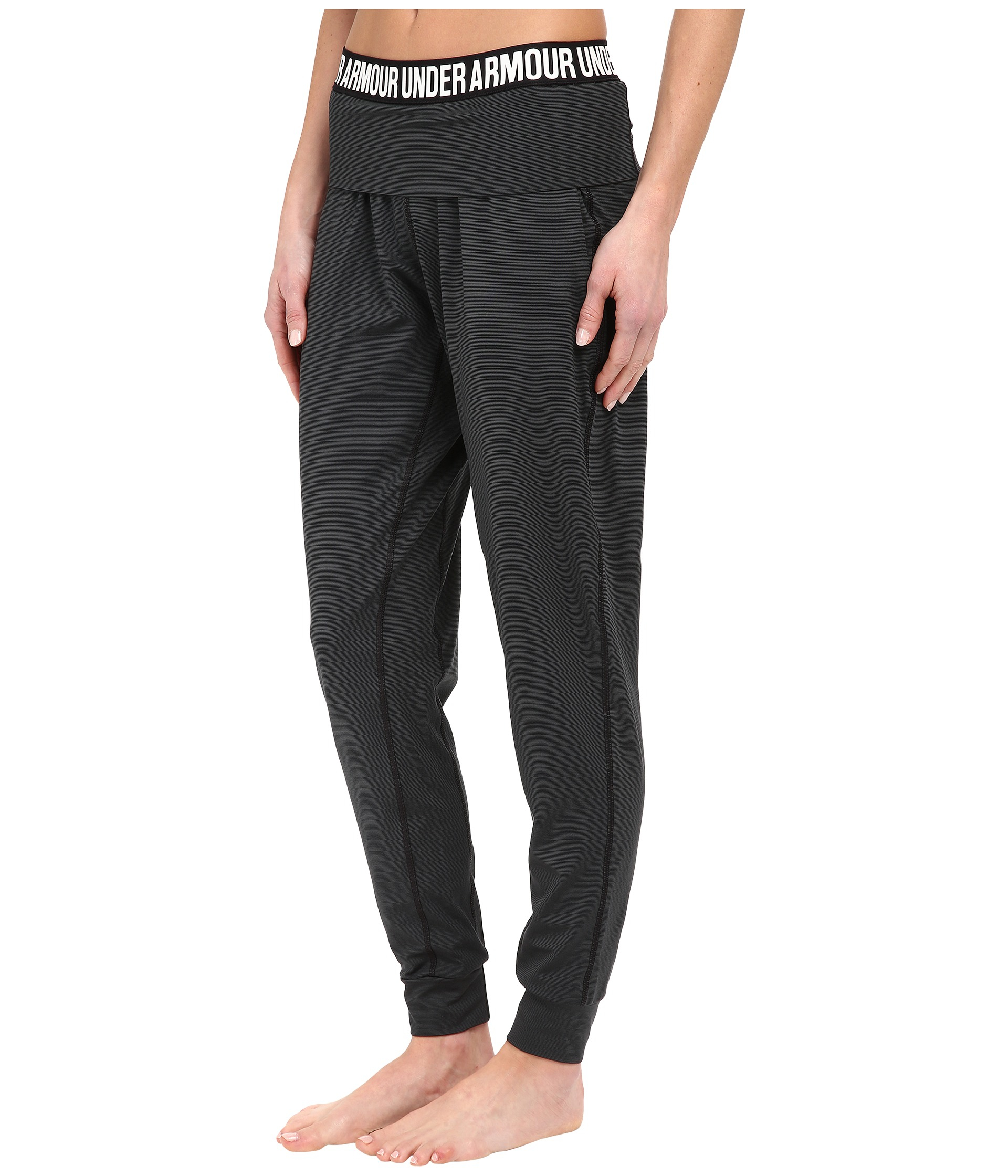 Under armour Ua Downtown Knit Jogger Pants in Black | Lyst