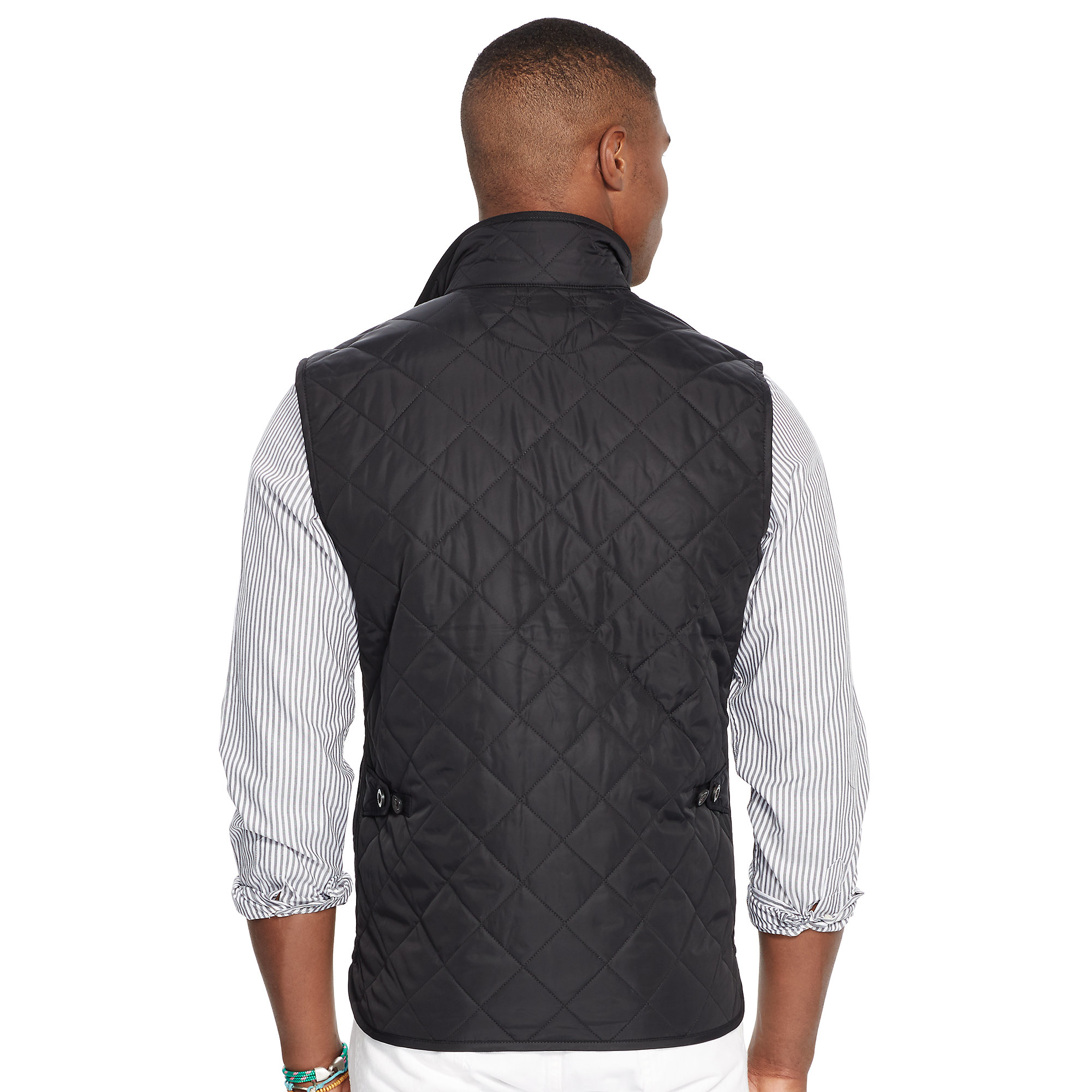 Lyst - Polo Ralph Lauren Diamond-quilted Vest in Black for Men