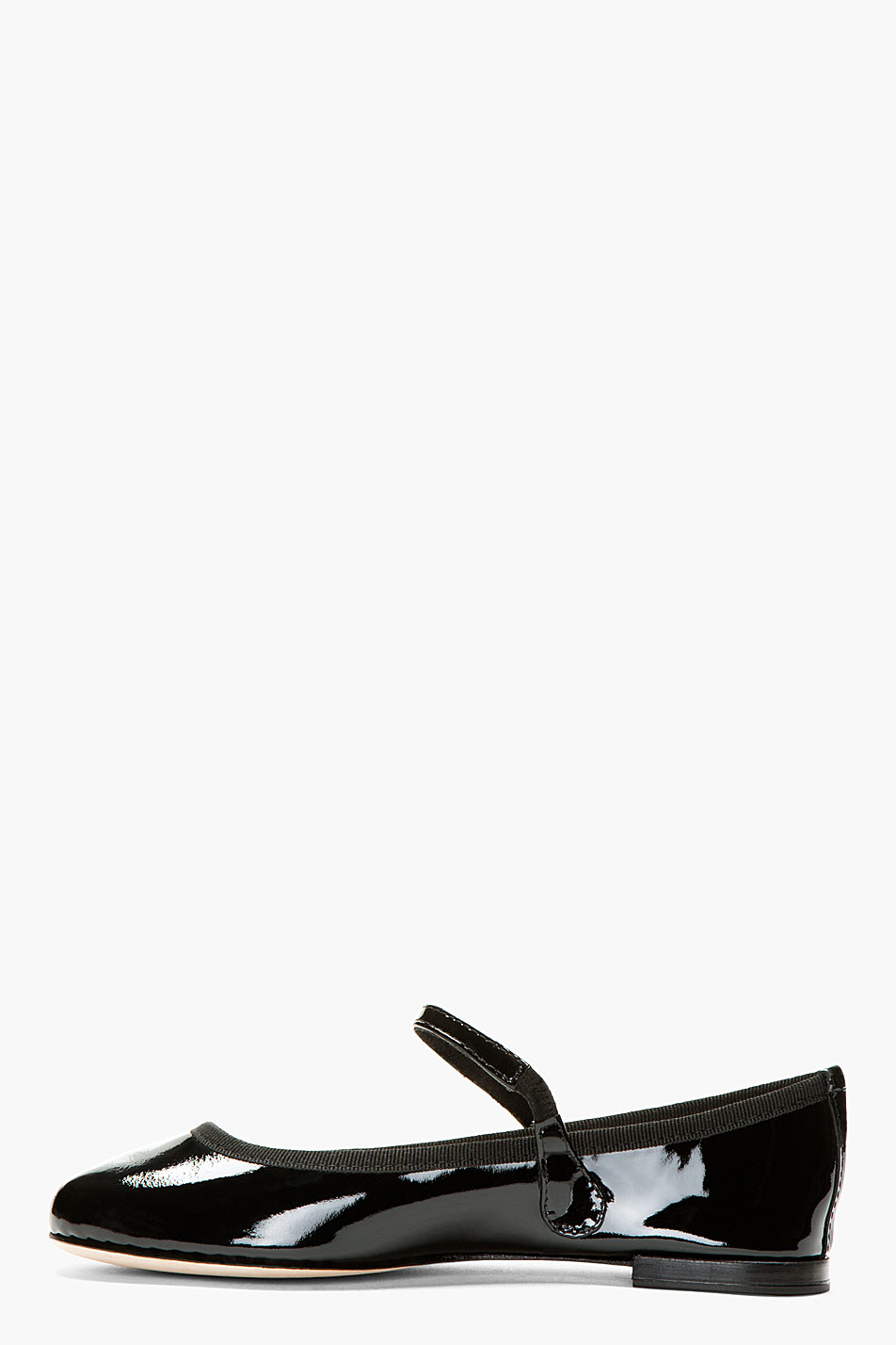 Lyst - Repetto Black Patent Leather Lio Mary Jane Flats in Black