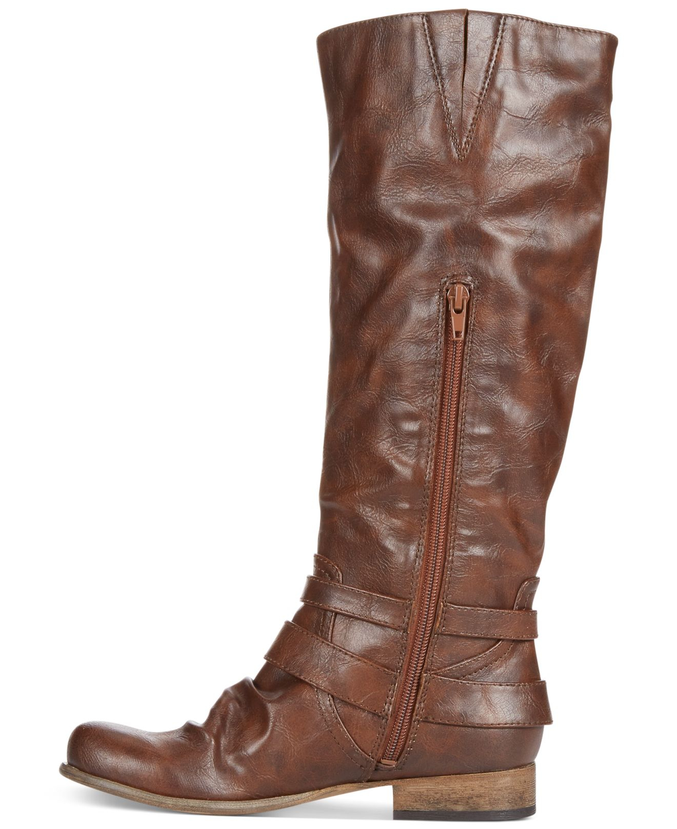 Lyst - Carlos By Carlos Santana Hanna Wide Calf Tall Shaft Boots in Brown