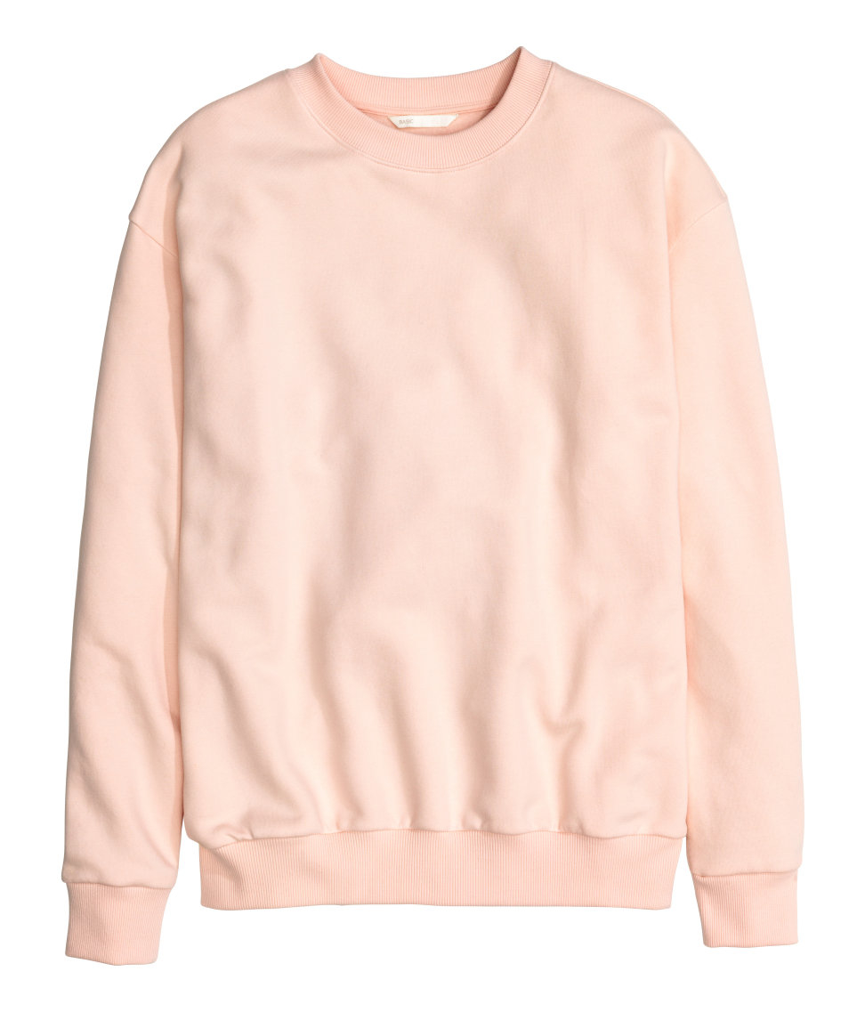 H&m Sweatshirt in Pink | Lyst