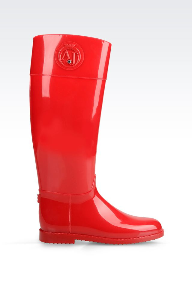 armani rain boots