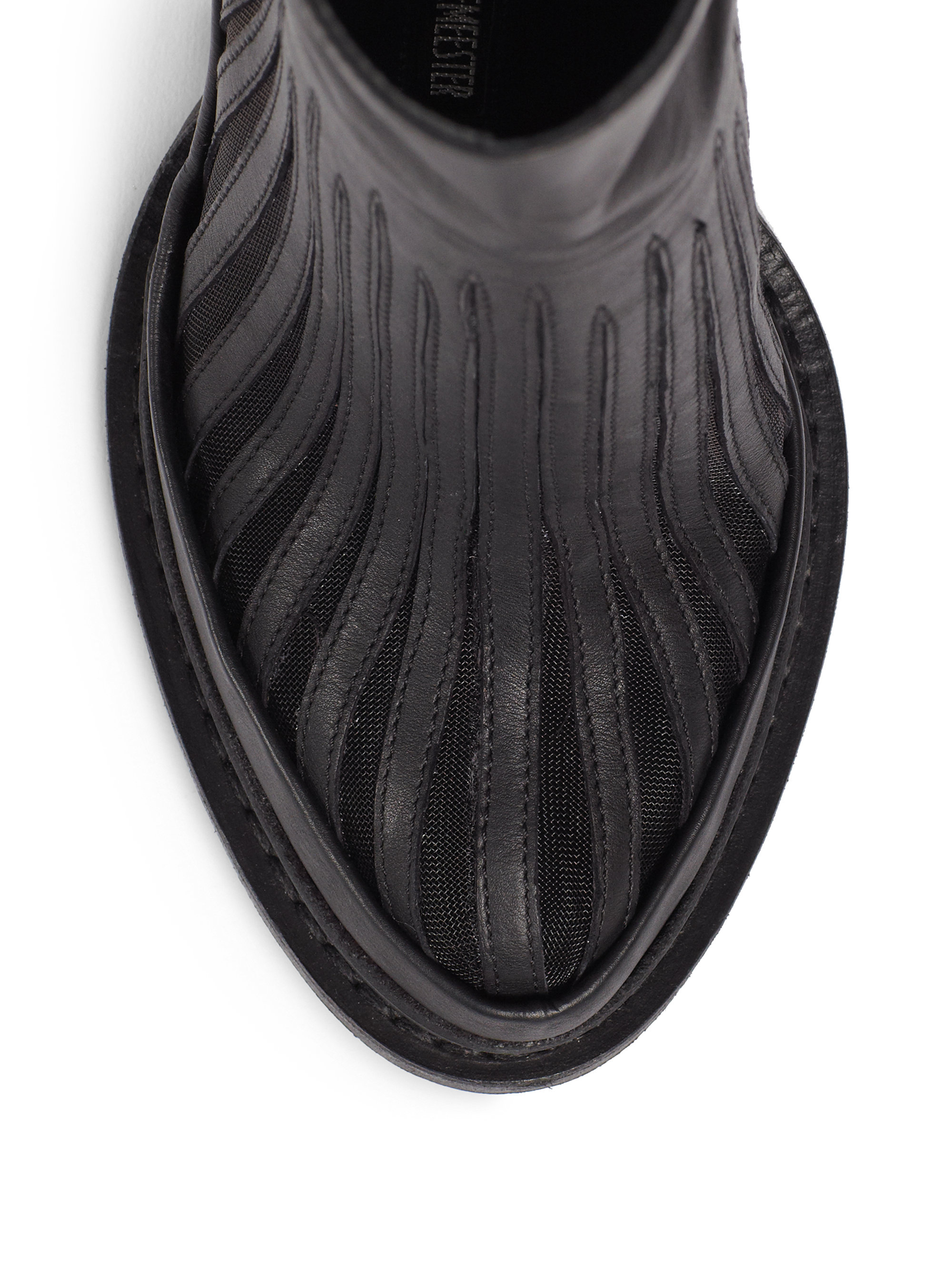 ann demeulemeester platform boots