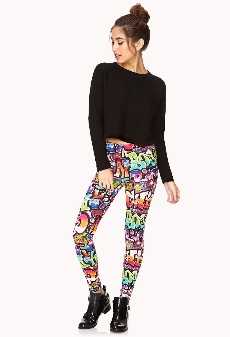 nike graffiti leggings