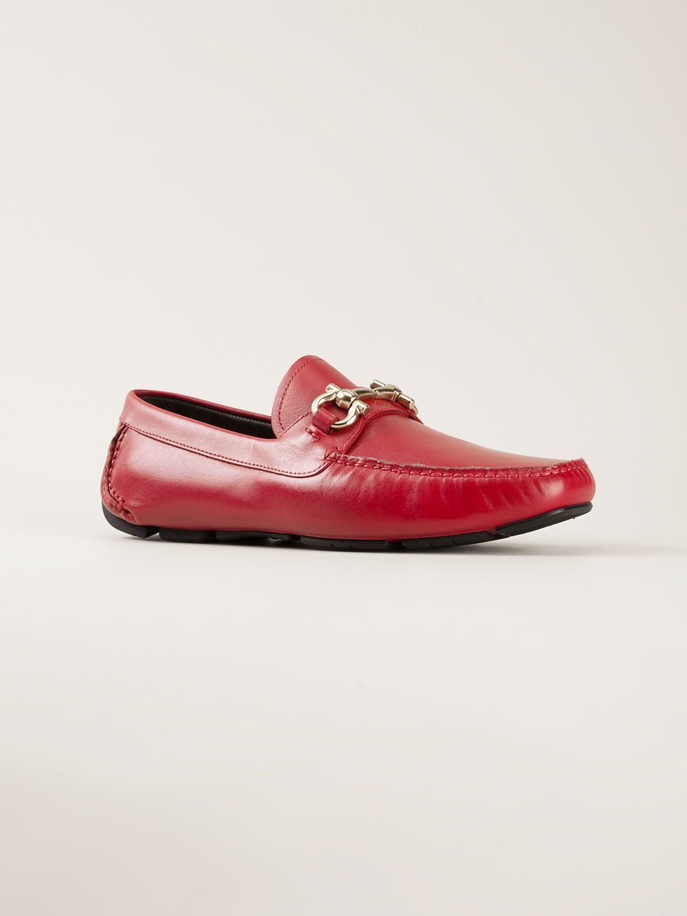 Lyst - Ferragamo Parigi Driving Shoes In Red For Men