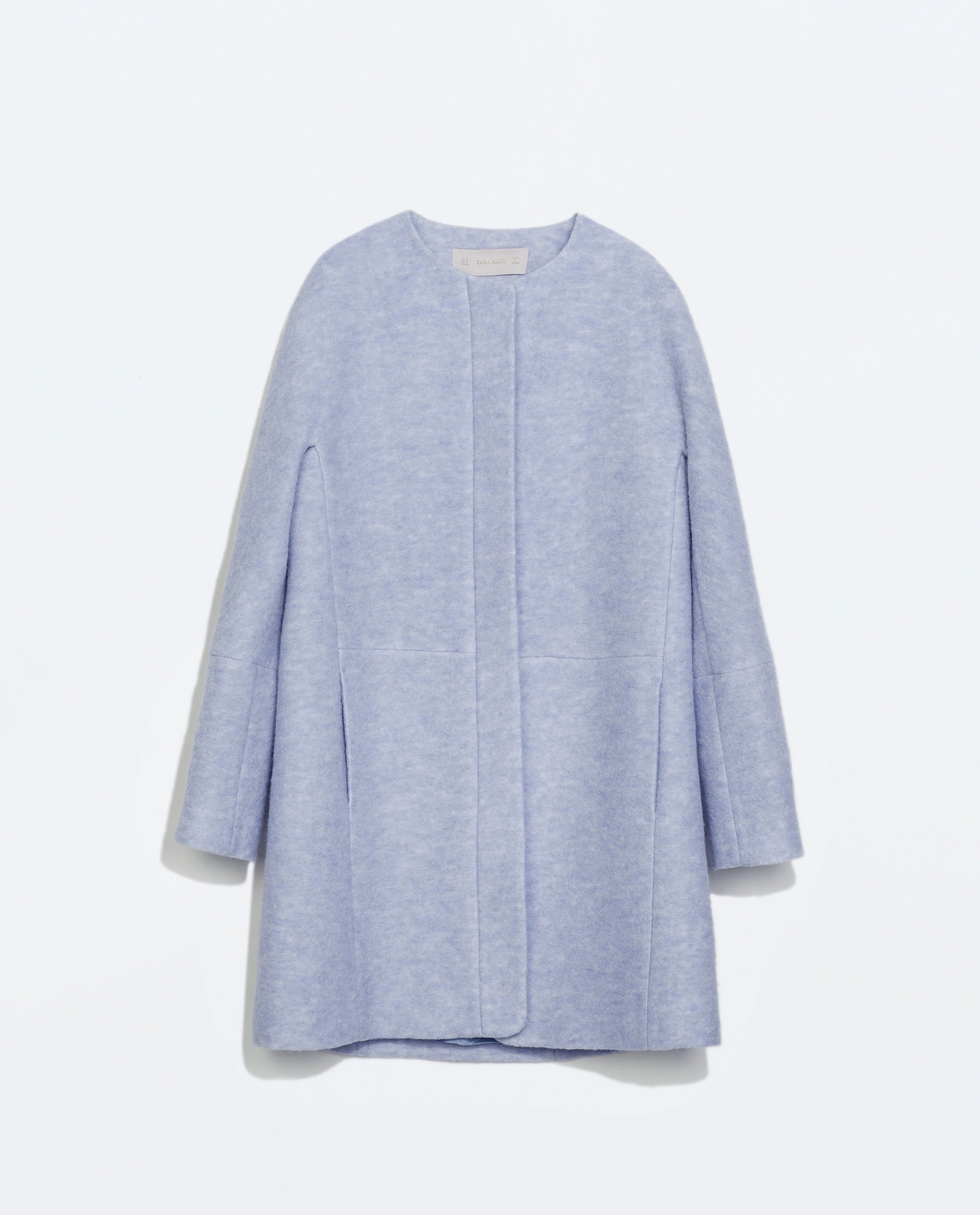 Zara Wool Coat in Blue (Sky blue) Lyst