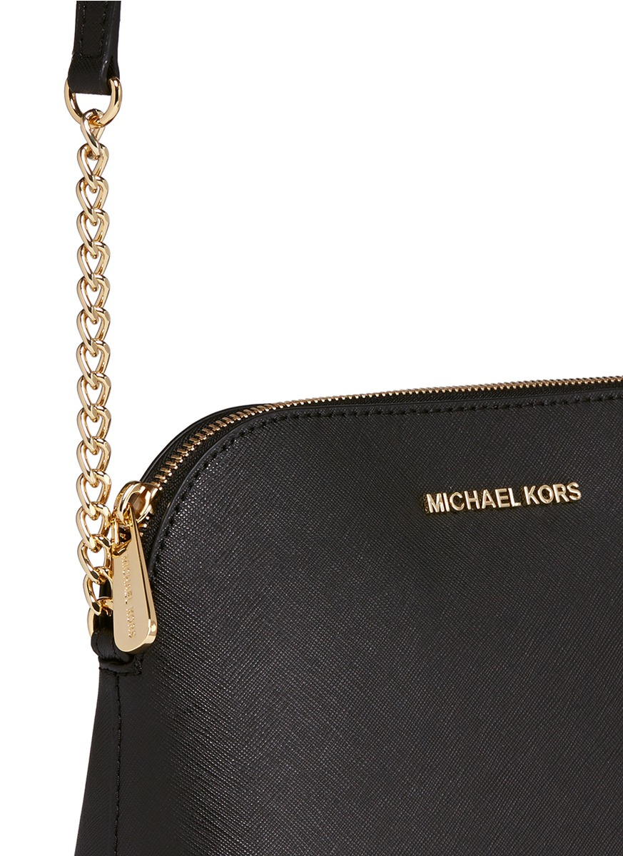 cindy large saffiano leather crossbody