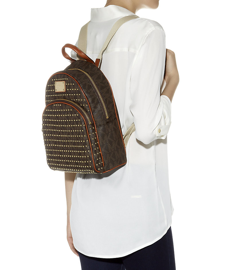 michael kors studded large backpack jet set shoulder bag medium