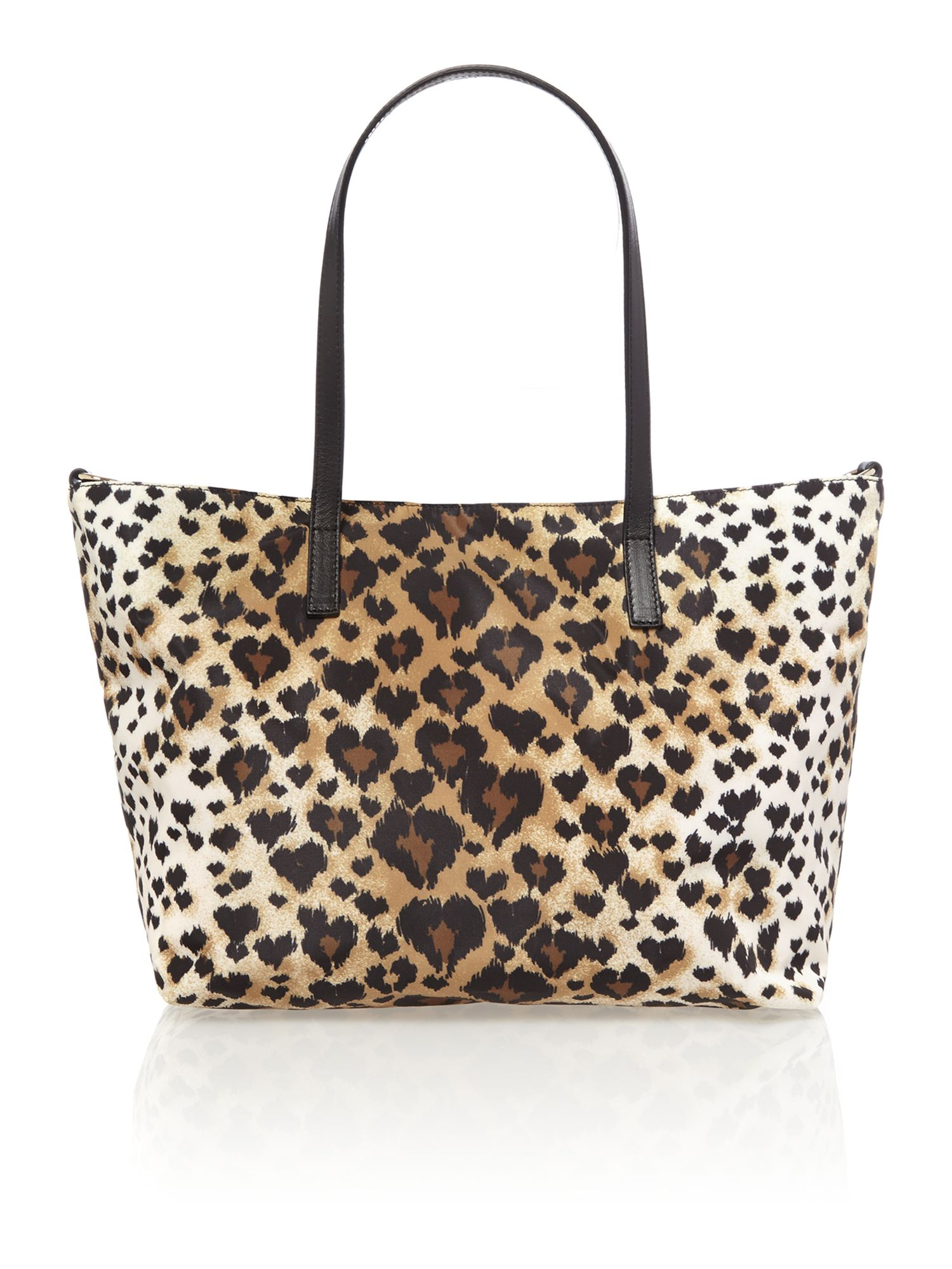 Red valentino Multi Coloured Leopard Print Small Tote Bag in Animal (Multi-Coloured) | Lyst