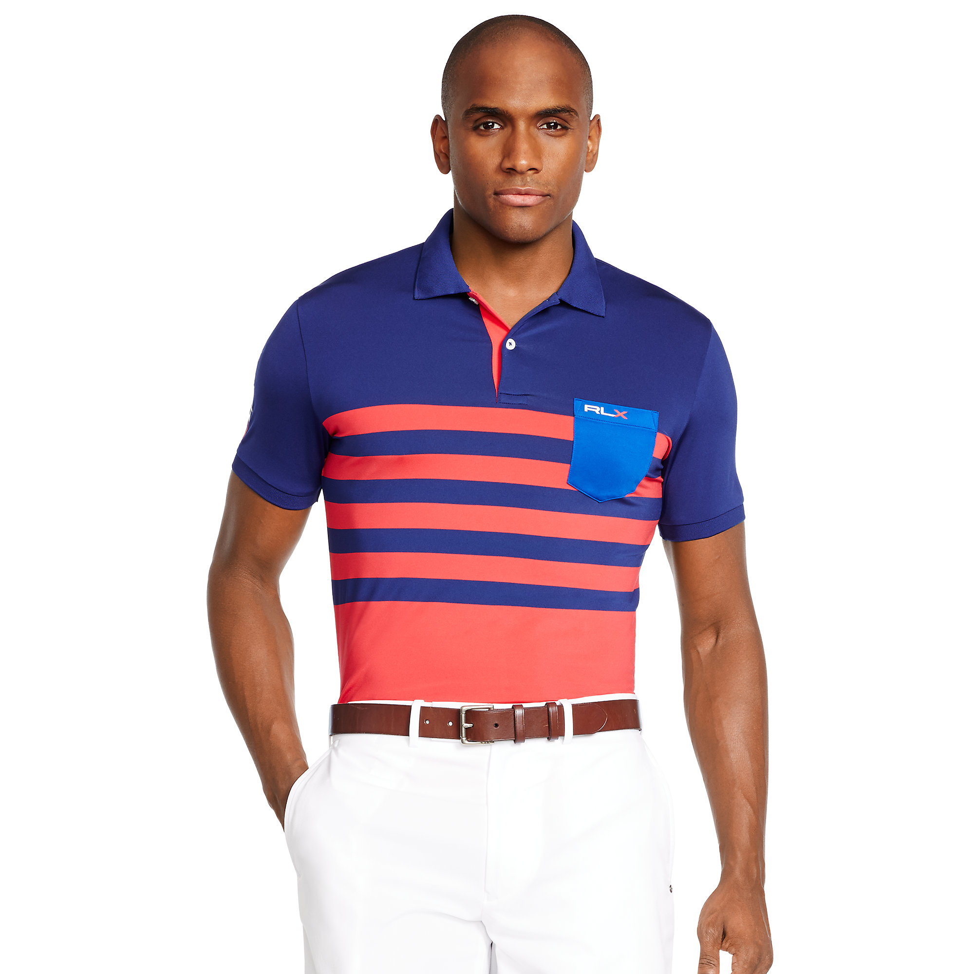 Lyst - Ralph Lauren Tailored-fit Polo Shirt in Blue for Men