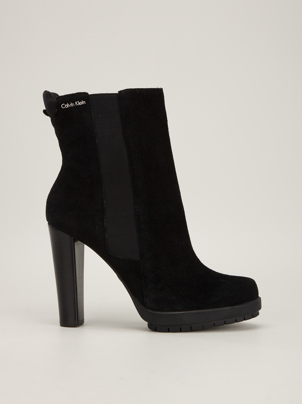 calvin klein sheffield lace up boots in black