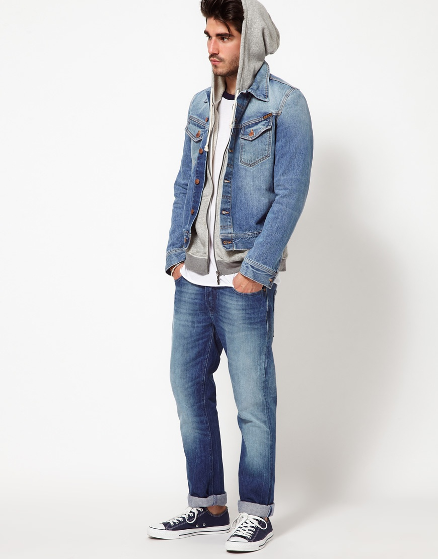Nudie jeans Nudie Denim Jacket Conny Light Wash in Blue for Men | Lyst