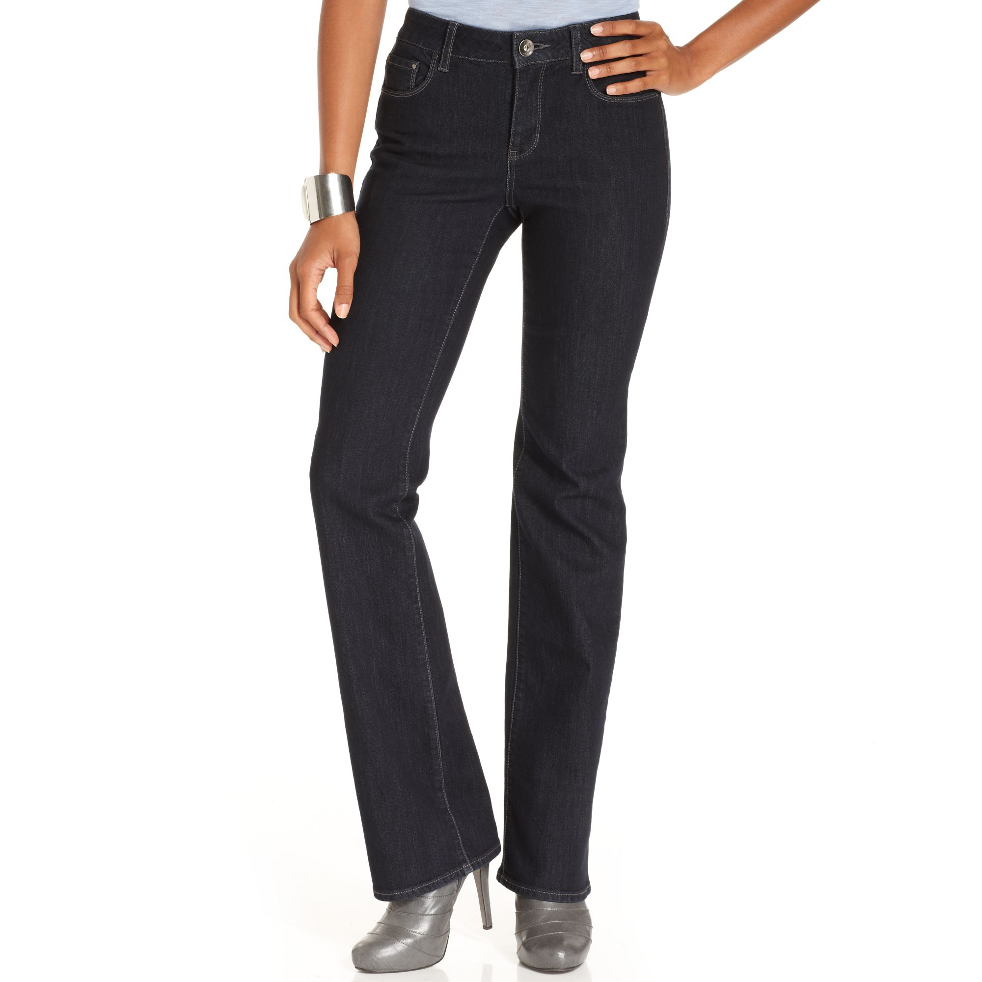 Dkny Soho Bootcut Leg Jeans in Blue (denim) | Lyst