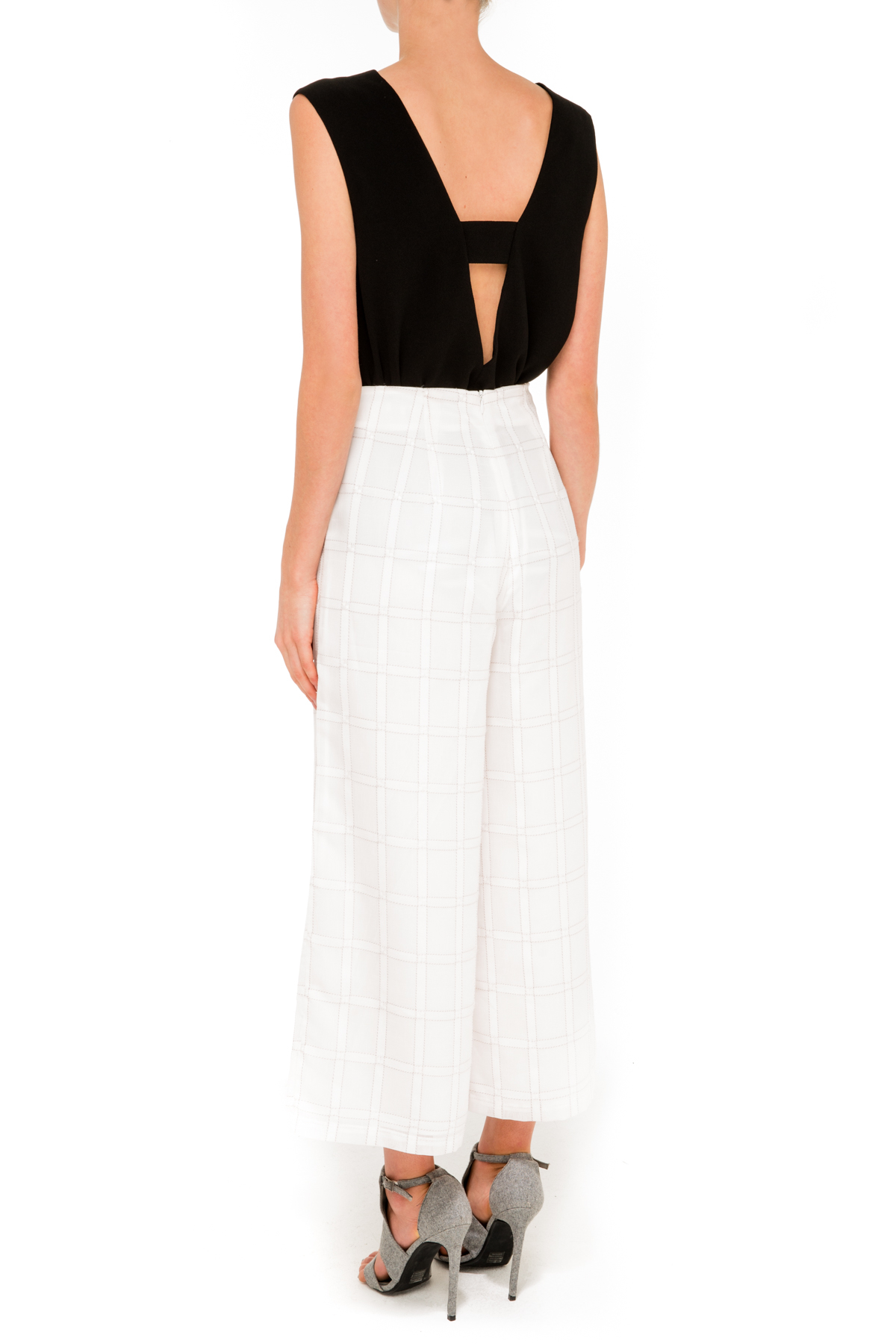 Finders keepers Hear Me Culottes in White (sheer lattice) | Lyst  
