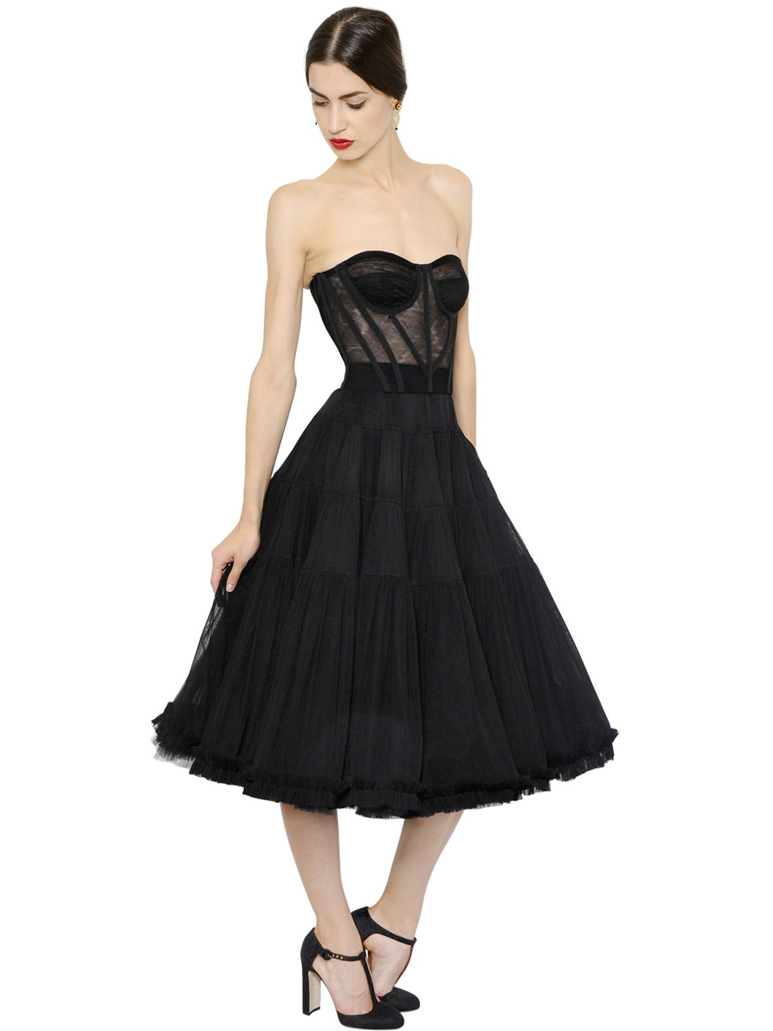 Black Silk Lace Dress - duneavedesign