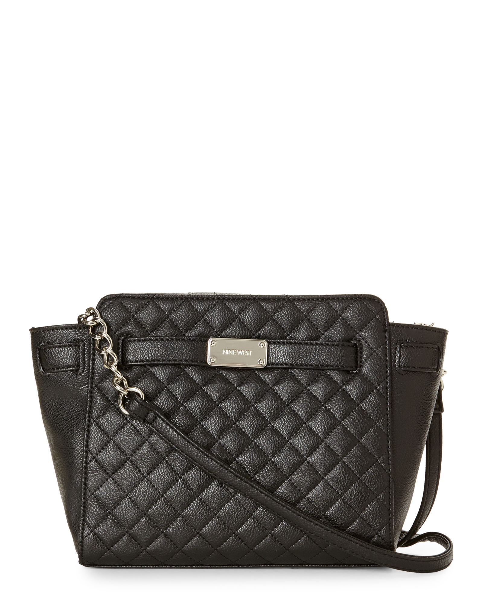 Lyst Nine West Black Belt Quilt Crossbody In Gallery