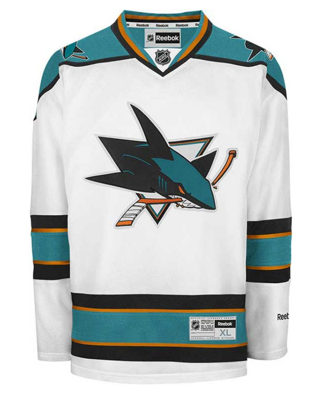 Lyst - Reebok Men's San Jose Sharks Premier Jersey in White for Men