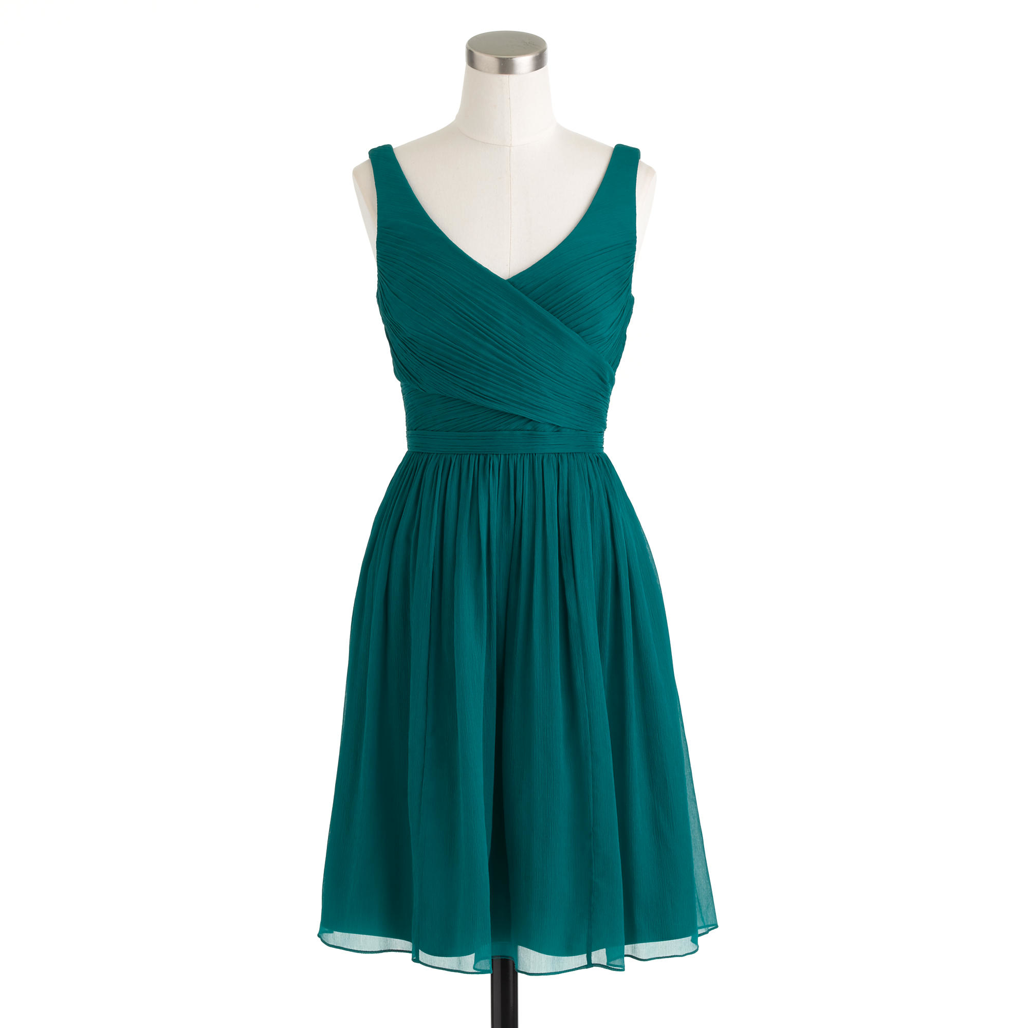 Lyst - J.Crew Tall Heidi Dress In Silk Chiffon in Green