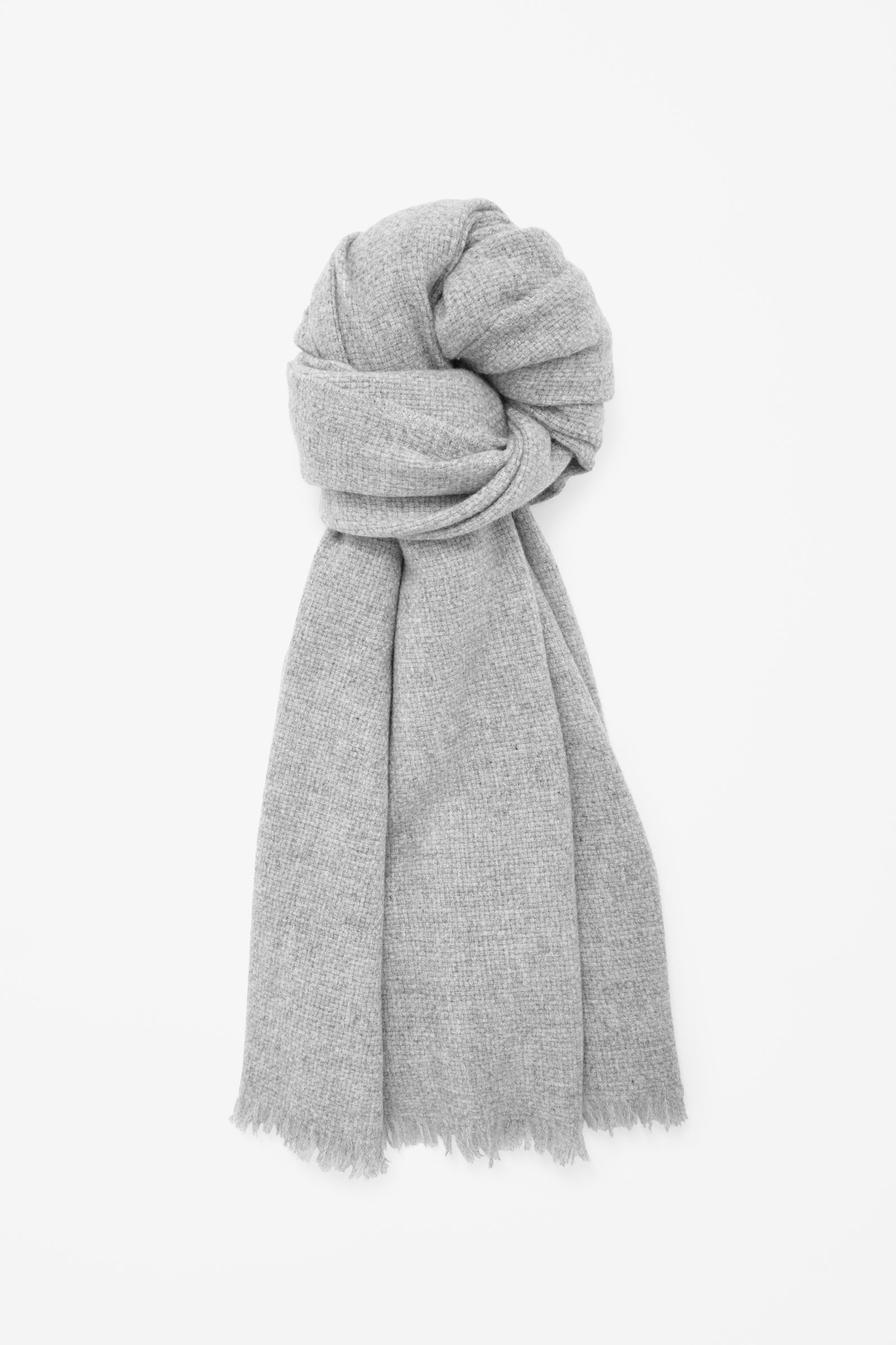 Cos Oversized Wool Scarf in Gray (Grey) Lyst