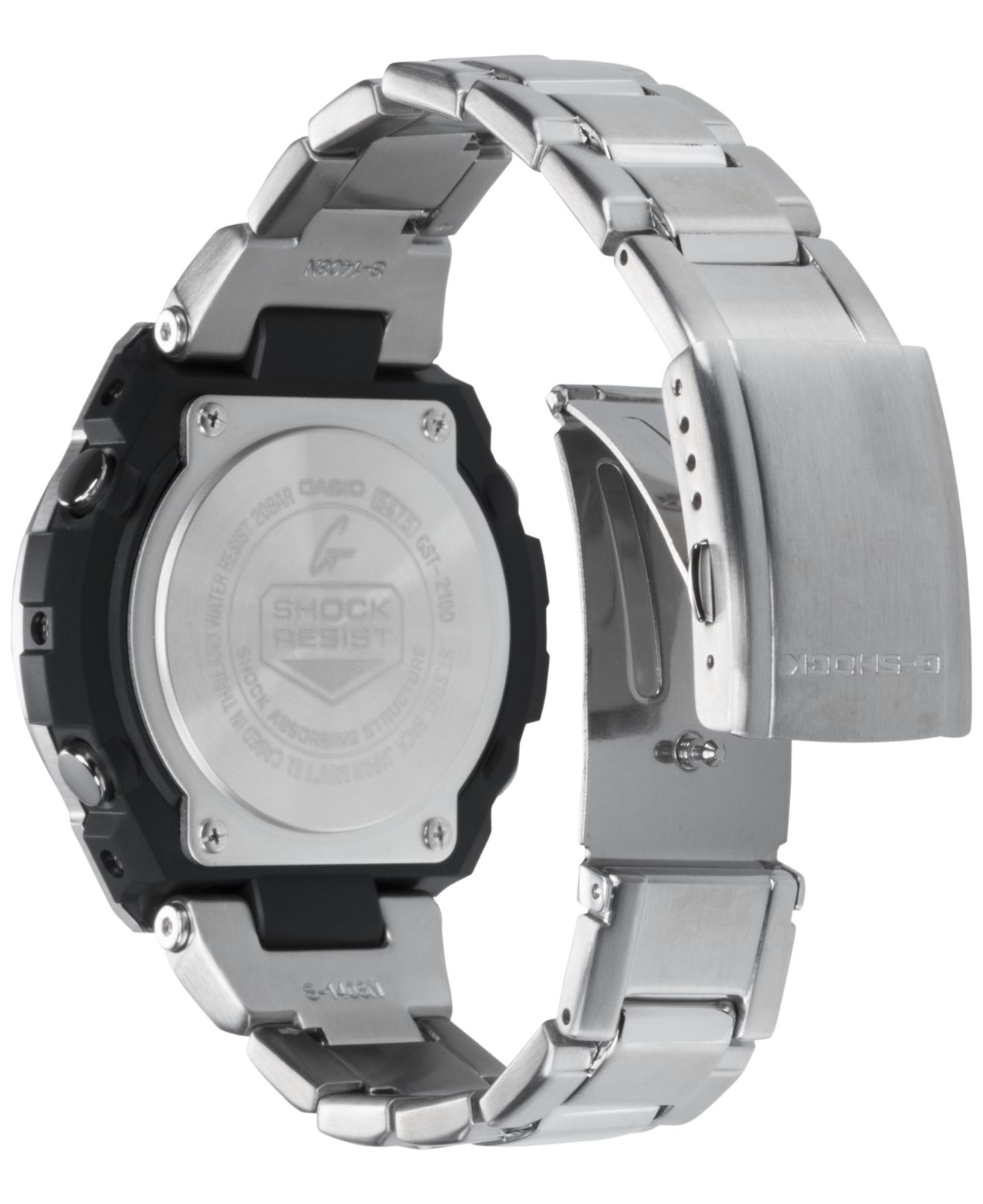 g shock silver black