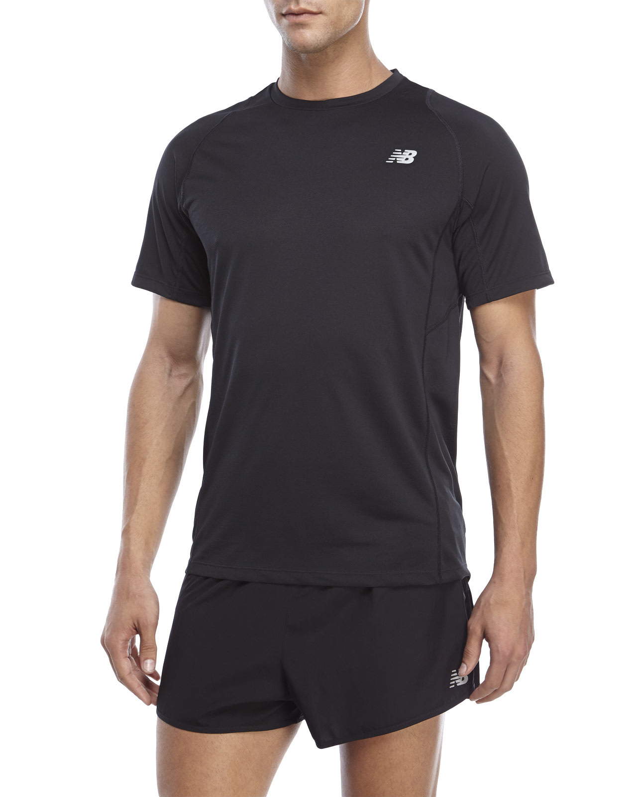 Lyst - New Balance Accelerate Run Performance Tee in Black for Men