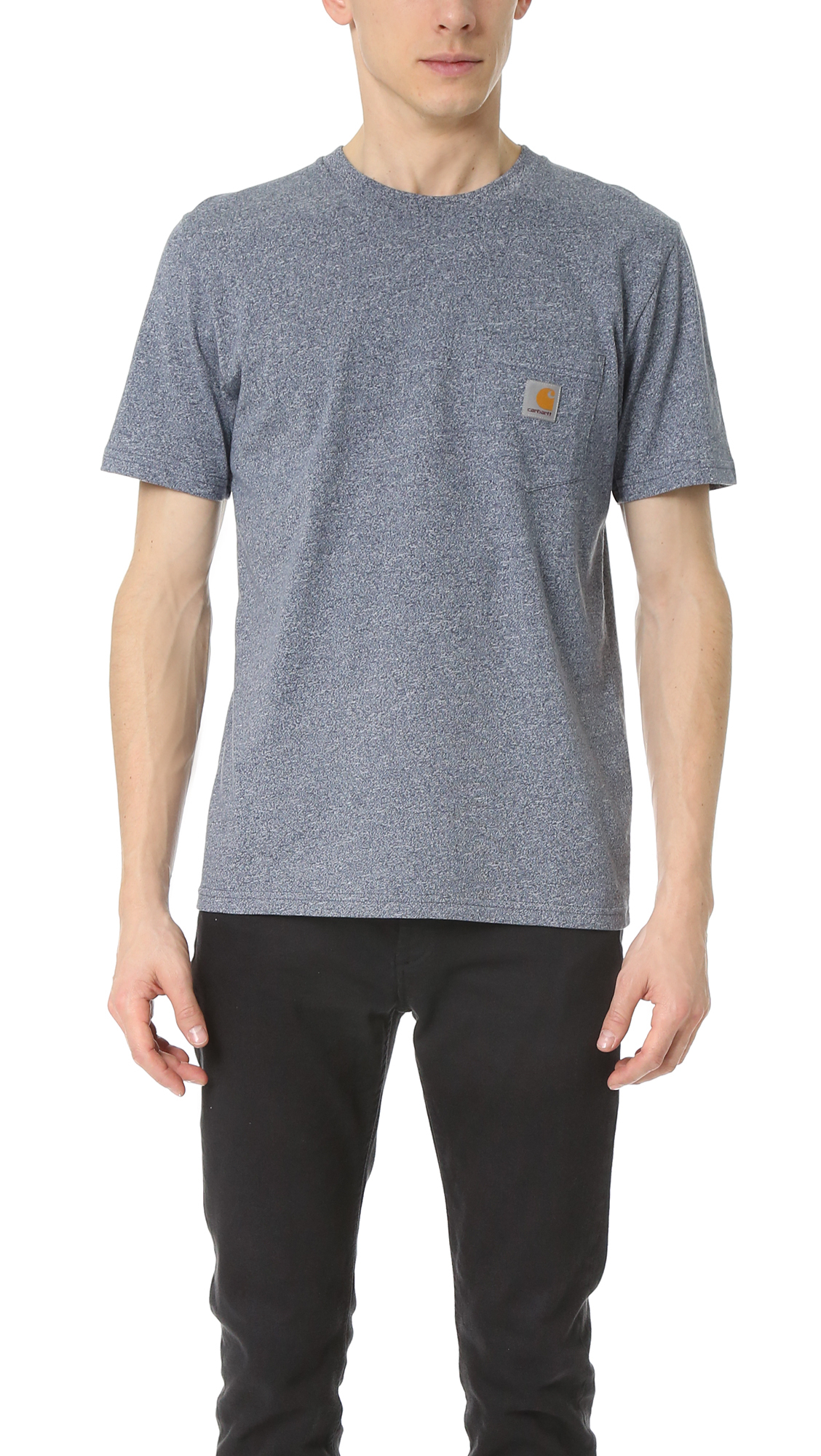 Lyst - Carhartt Wip Heathered Pocket Tee in Blue for Men