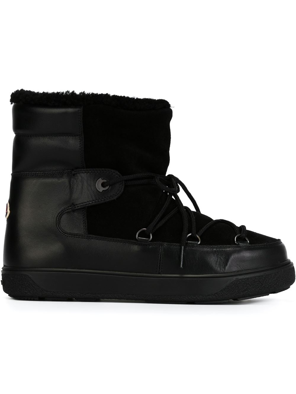 Moncler 'Fanny' Snow Boots in Black | Lyst