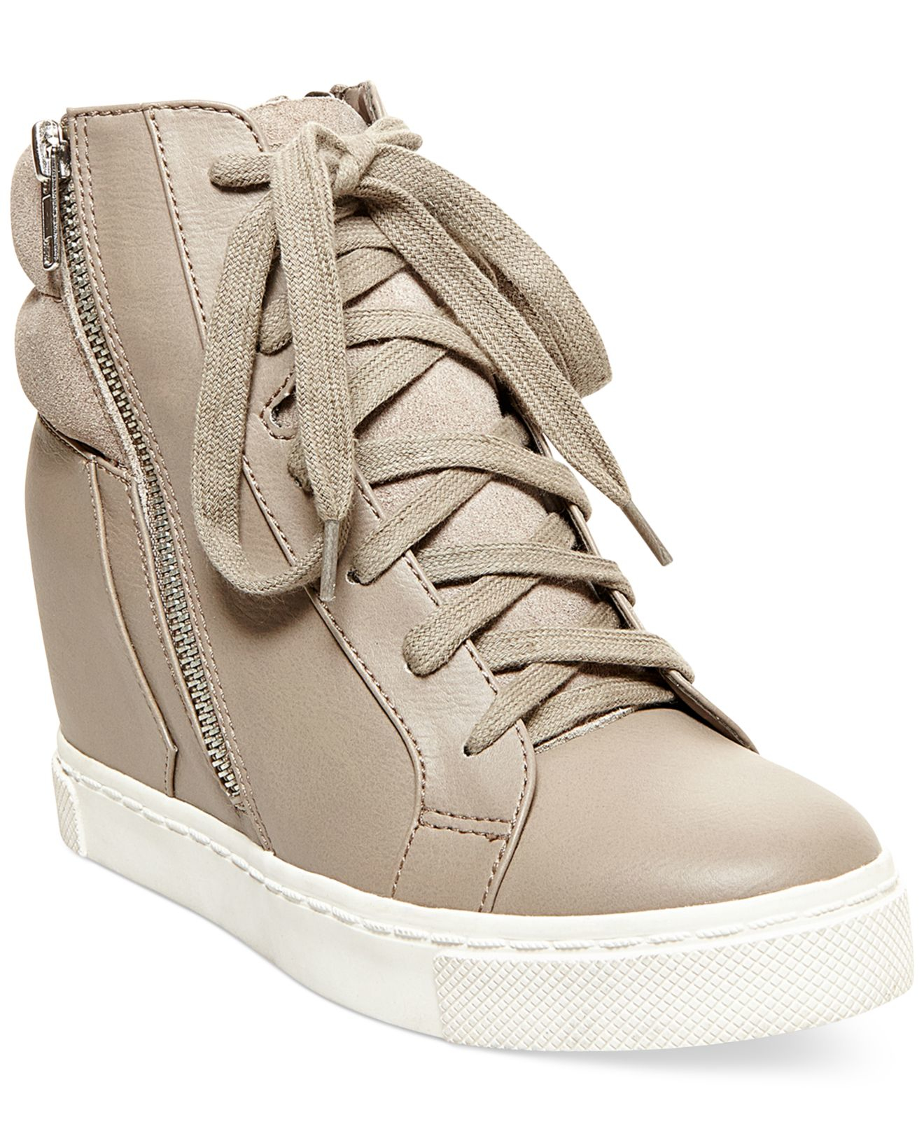 steve madden high top wedge sneakers