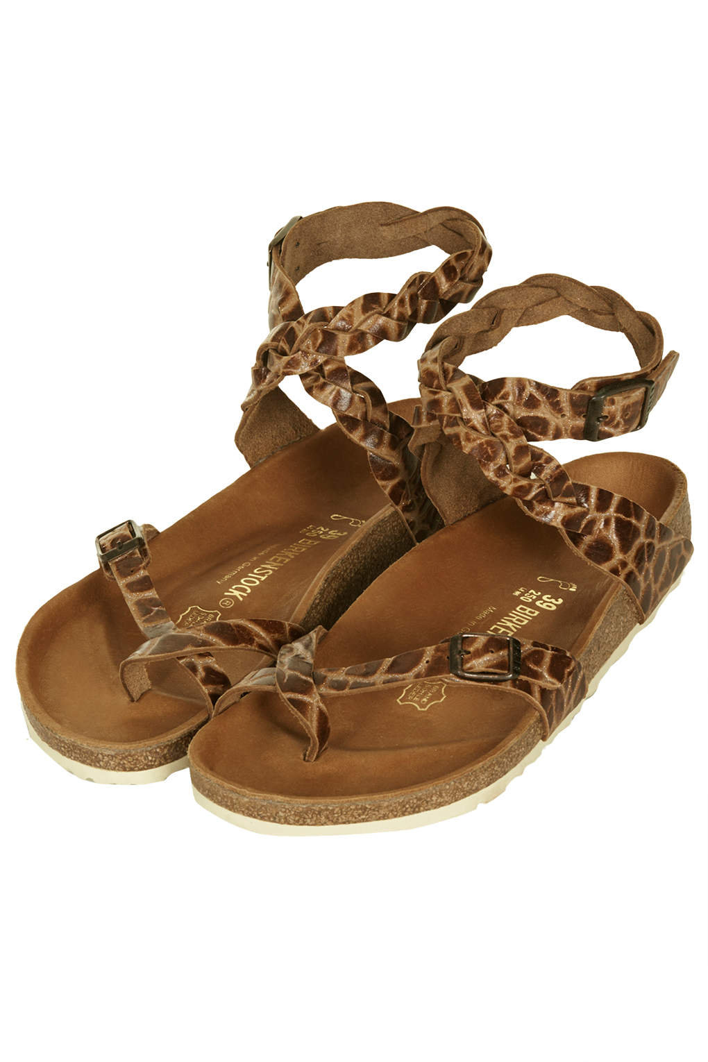 Lyst Topshop Birkenstock  Yara Sandals  in Brown