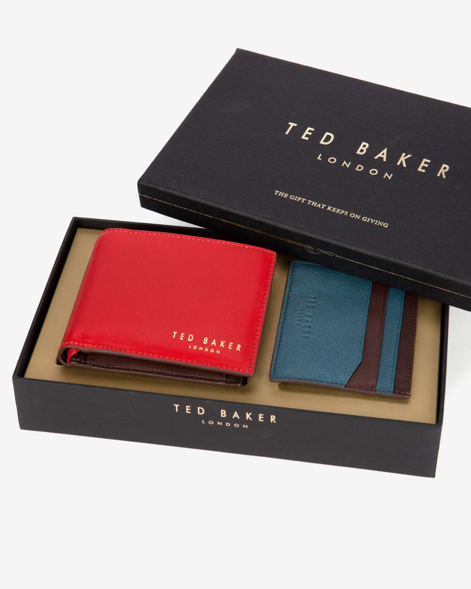 Lyst - Ted Baker Coloured Wallet Gift Set in Red for Men