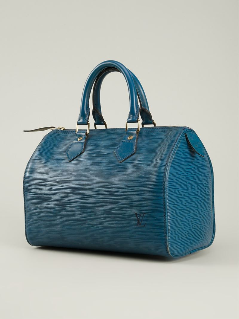 Lyst - Louis Vuitton Speedy 25 Bag in Blue