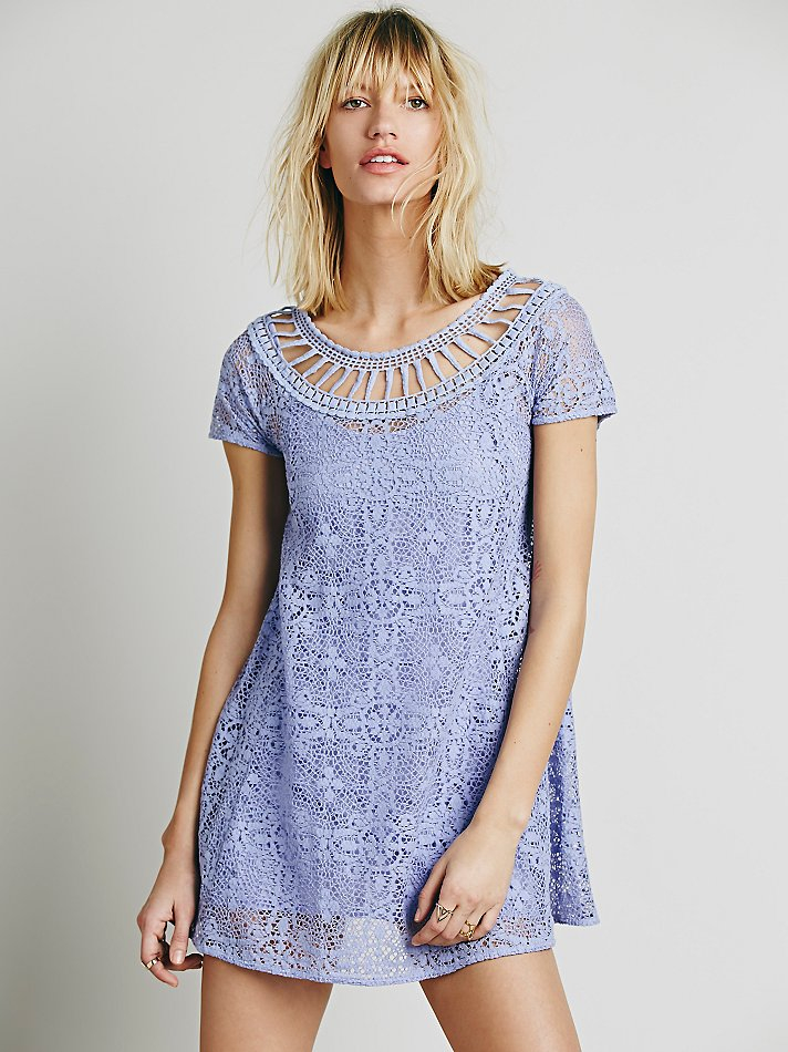 Free People Cotton Womens Holy Mountain Dress in Periwinkle (Blue) - Lyst