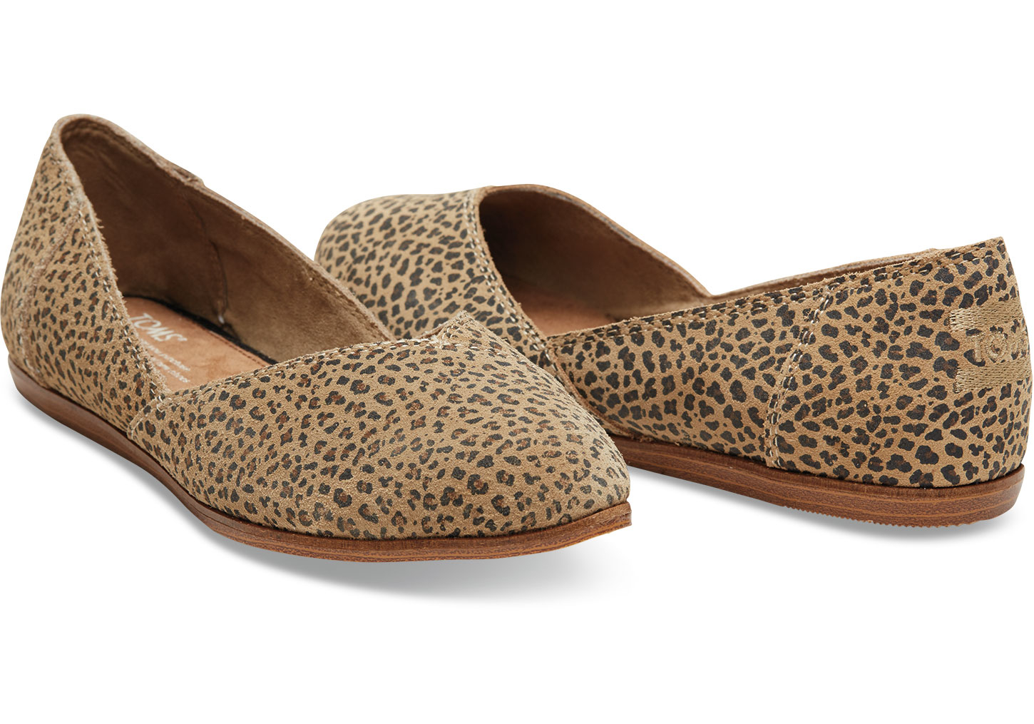 Toms Cheetah Print Suede Flats In Multicolor Lyst