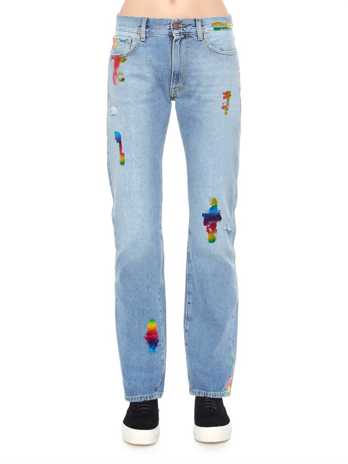 jeans color rainbow Blue Lyst in Rainbow Boyfriend Jeans Simon foil Aries jeans color rainbow Blue Lyst in Rainbow Boyfriend Jeans Simon foil Aries