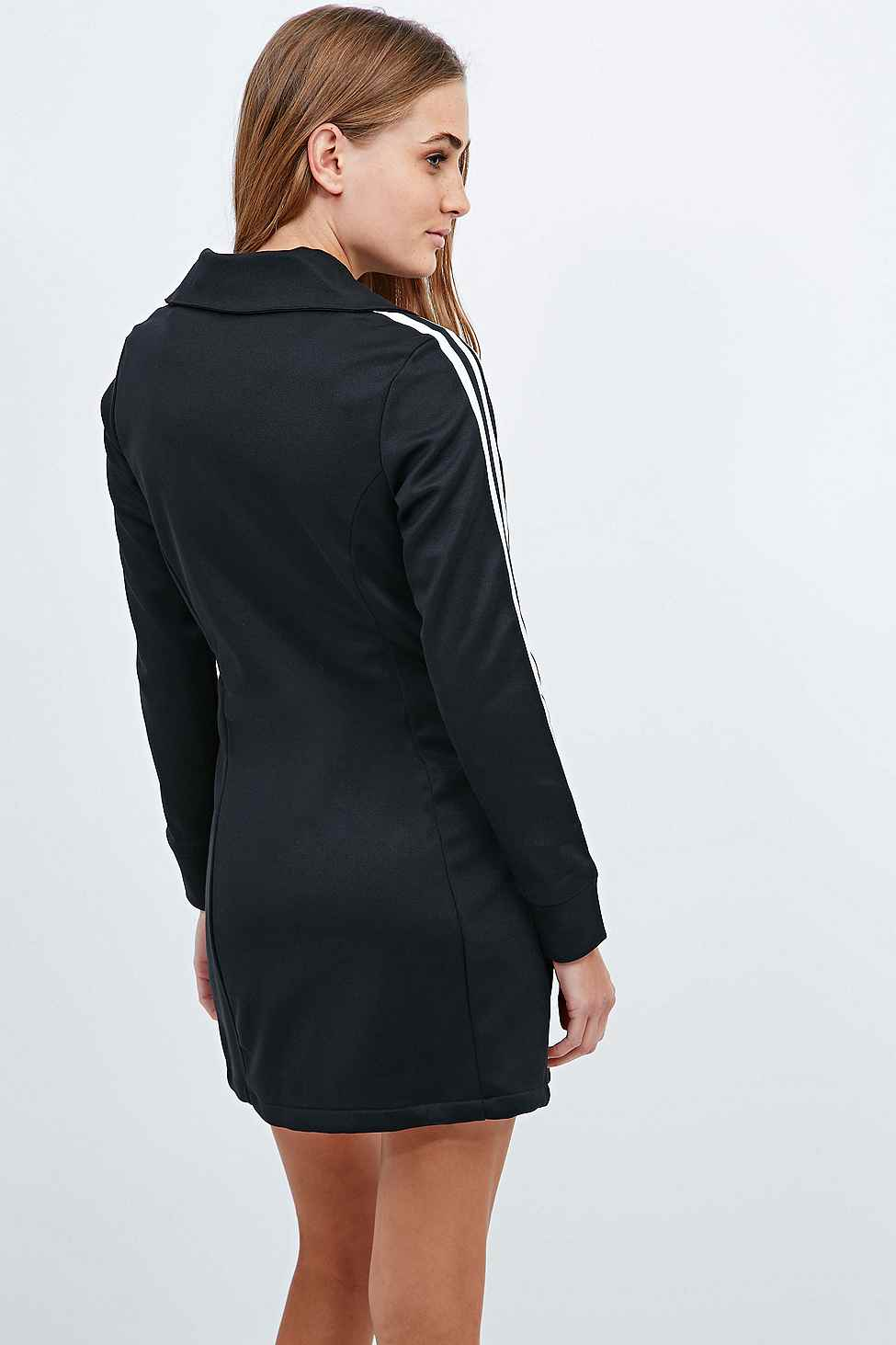 adidas Europa Zip Dress In Black in Black Lyst