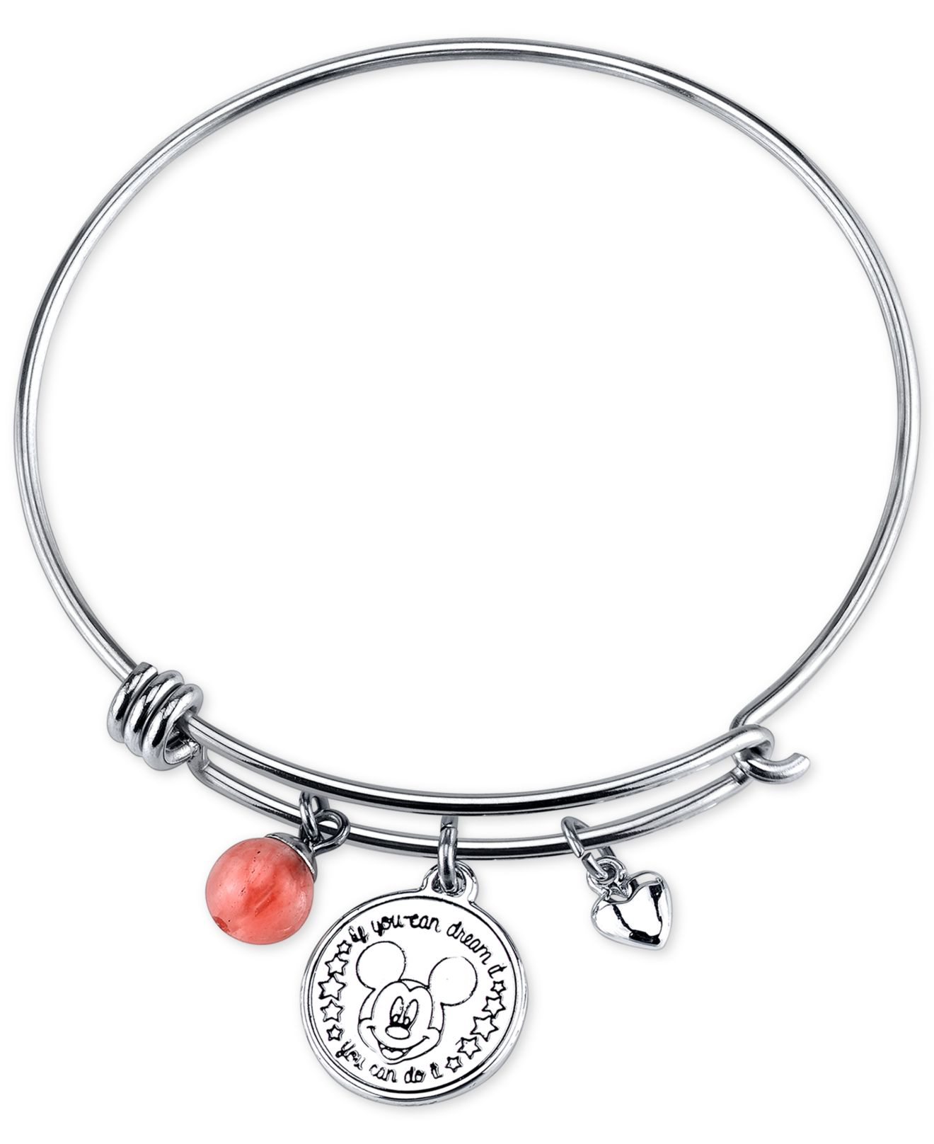 Lyst Disney Mickey Minnie Mouse Cherry Quartz Charm Bracelet In Gallery