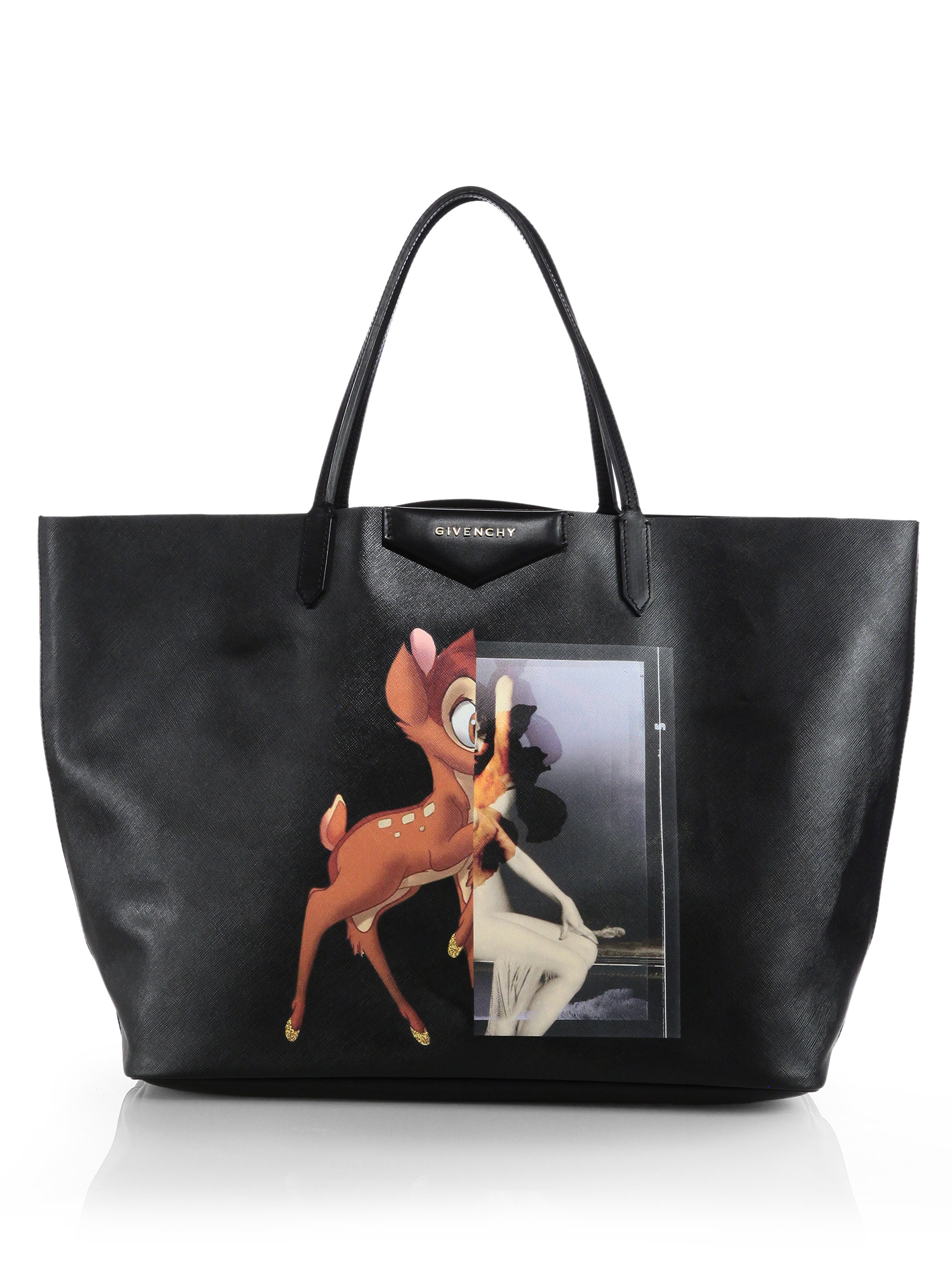 Lyst - Givenchy Bambi Medium Leather Shopper Tote in Black2000 x 2667