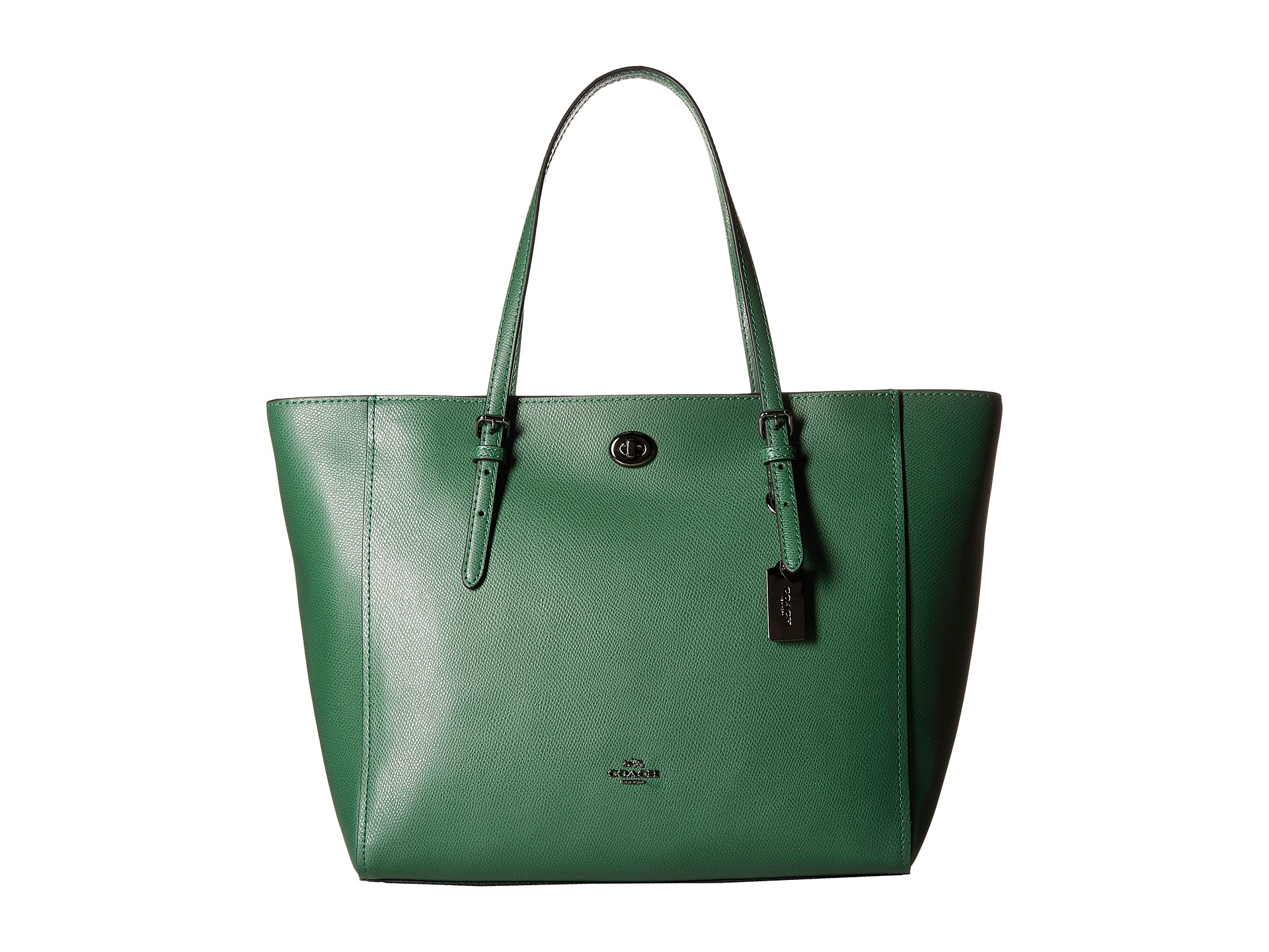 Lyst - Coach Crossgrain Updated Turnlock Tote in Green