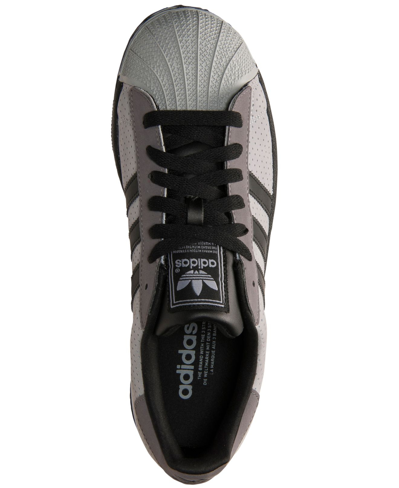Adidas Men'S Superstar 2 Casual Sneakers From Finish Line in Gray for ...