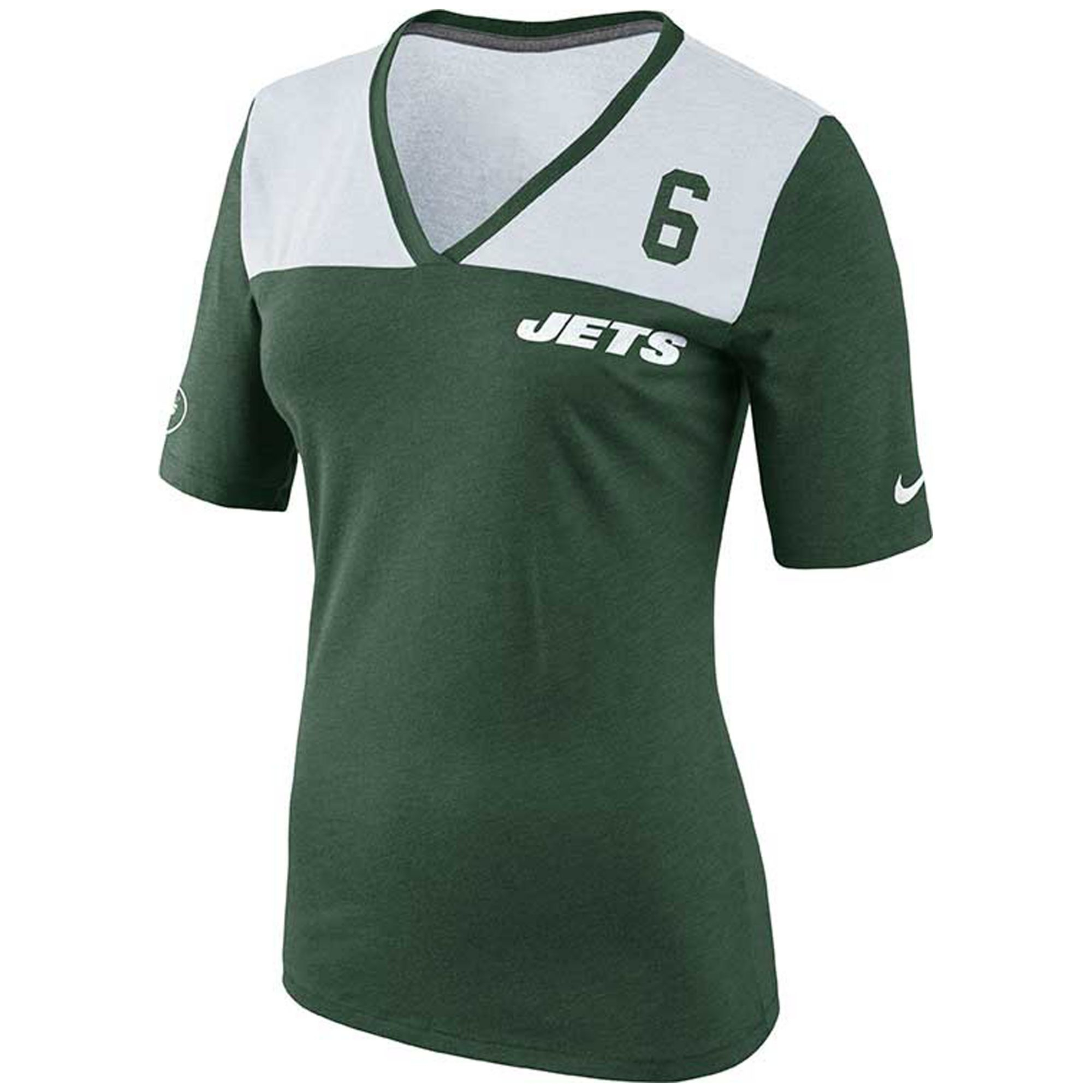 Nike Women'S Short-Sleeve Mark Sanchez New York Jets V-Neck T-Shirt in ...