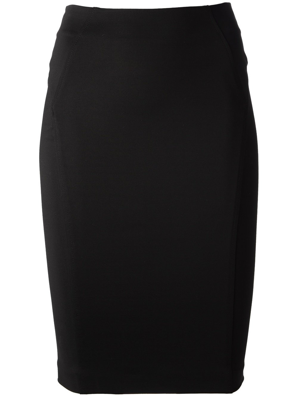 Pinko Fitted Pencil Skirt in Black | Lyst